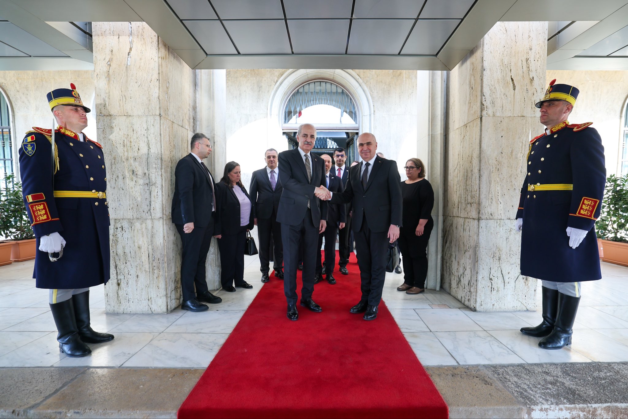 TBMM Başkanı Numan Kurtulmuş Romanya temasları