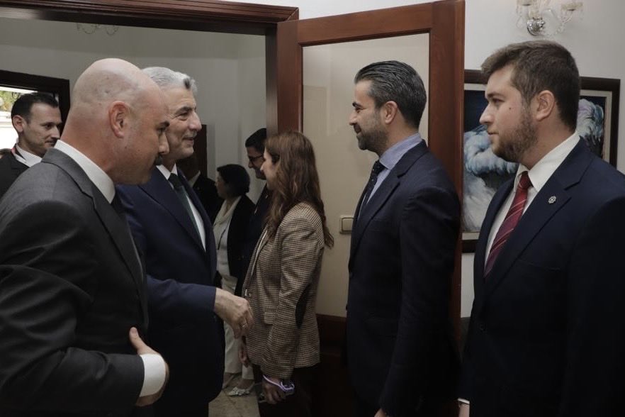 Ticaret Bakanı Ömer Bolat Büyükelçi Volkan Öskiper görüşmesi