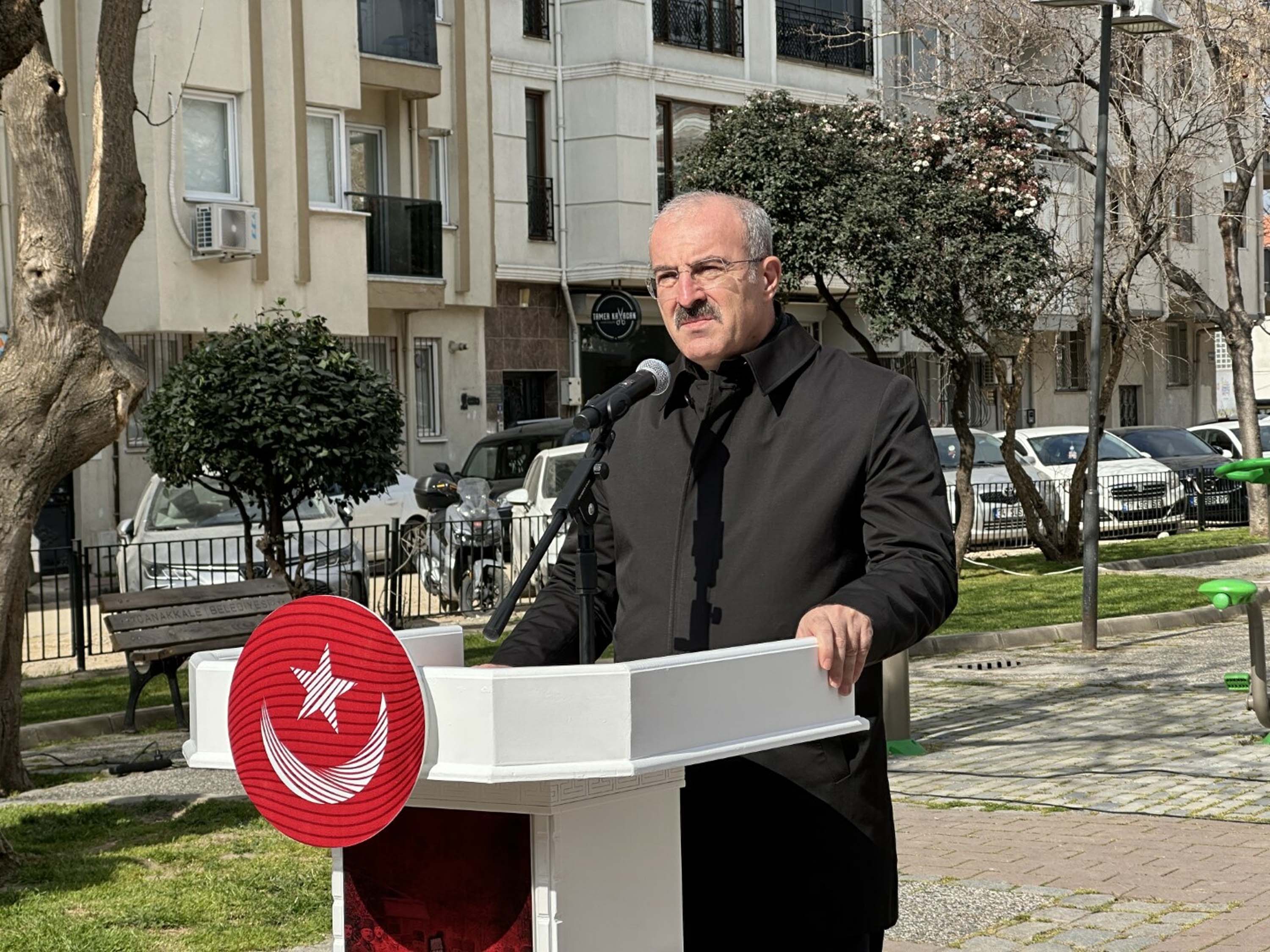 Cevat Paşa Parkındaki Anma Töreninden Genel Görünüm