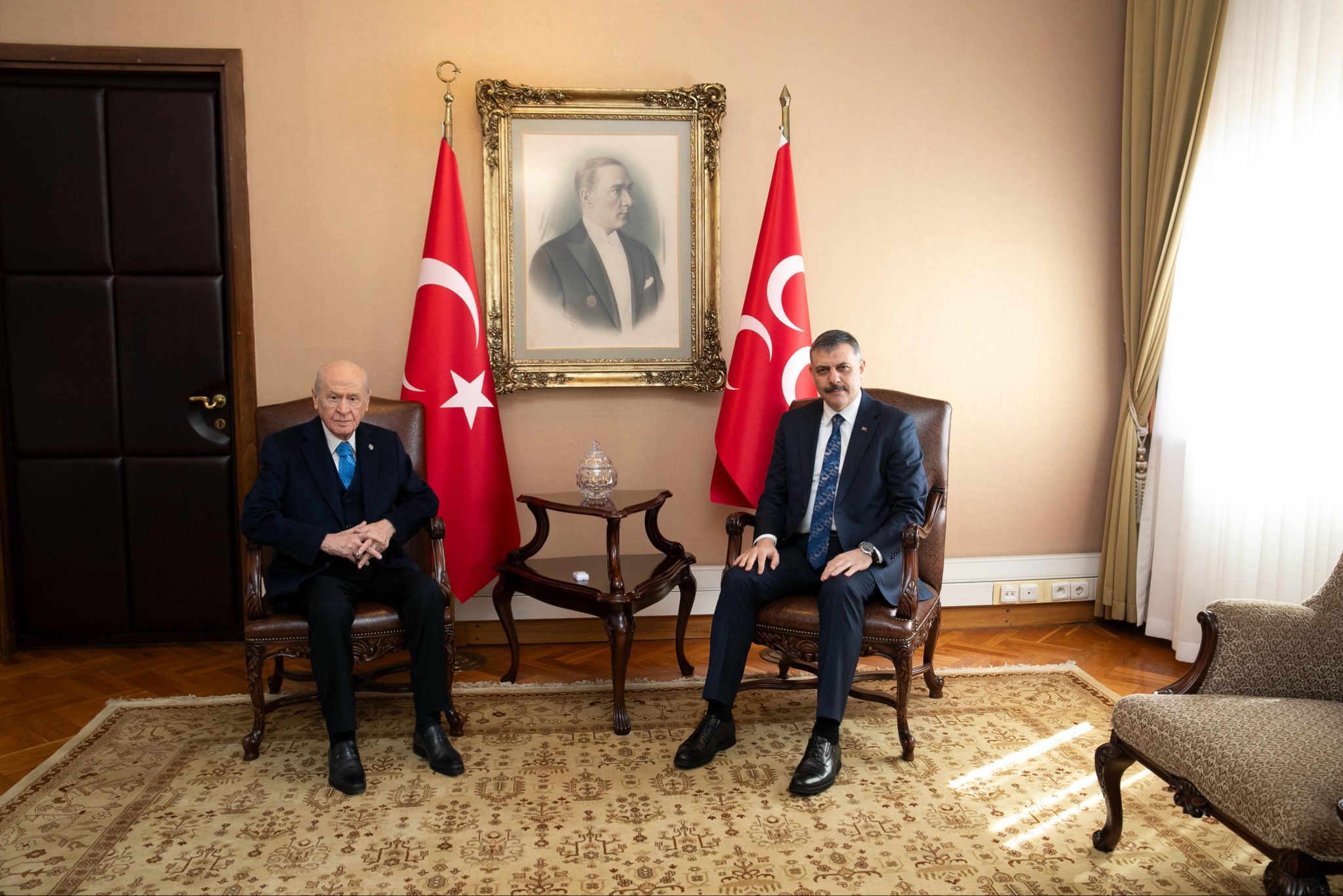 İçişleri Bakanı Mustafa Çiftçi MHP Lideri Devlet Bahçeli Ziyareti