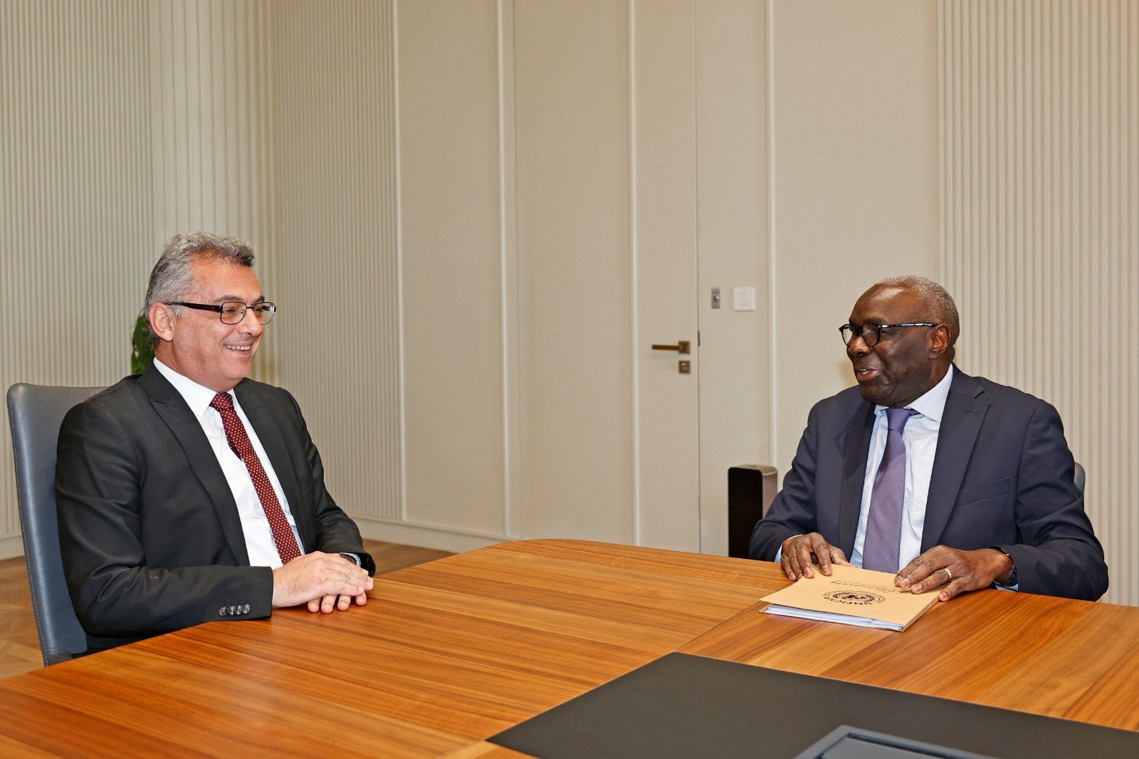 KKTC Cumhurbaşkanı Tufan Erhürman BM Temsilcisi Khassim Diagne