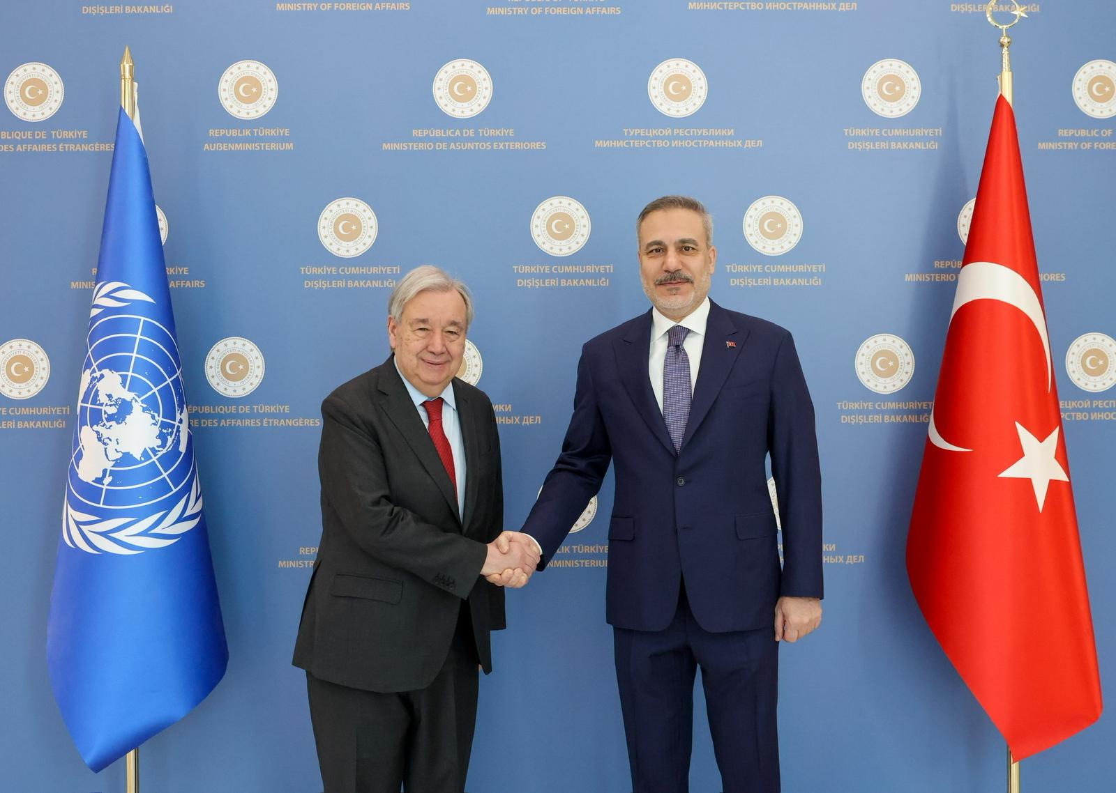 Hakan Fidan Antonio Guterres görüşmesi Ankara