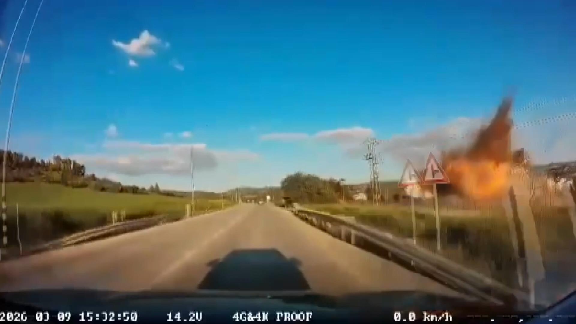 İsrail Beyt Şemeş füze saldırısı patlama anı