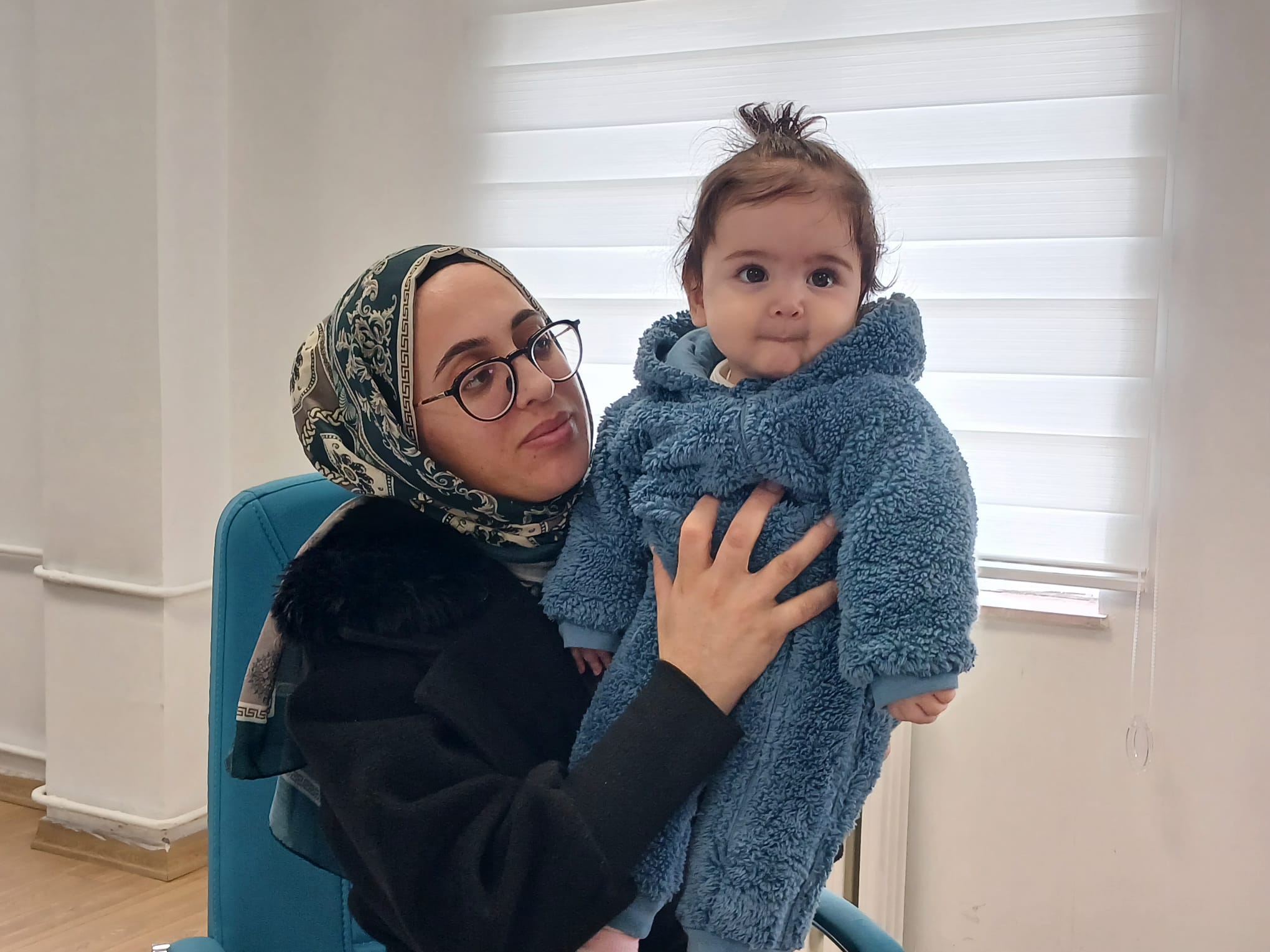 SMA hastası Alya ve annesi