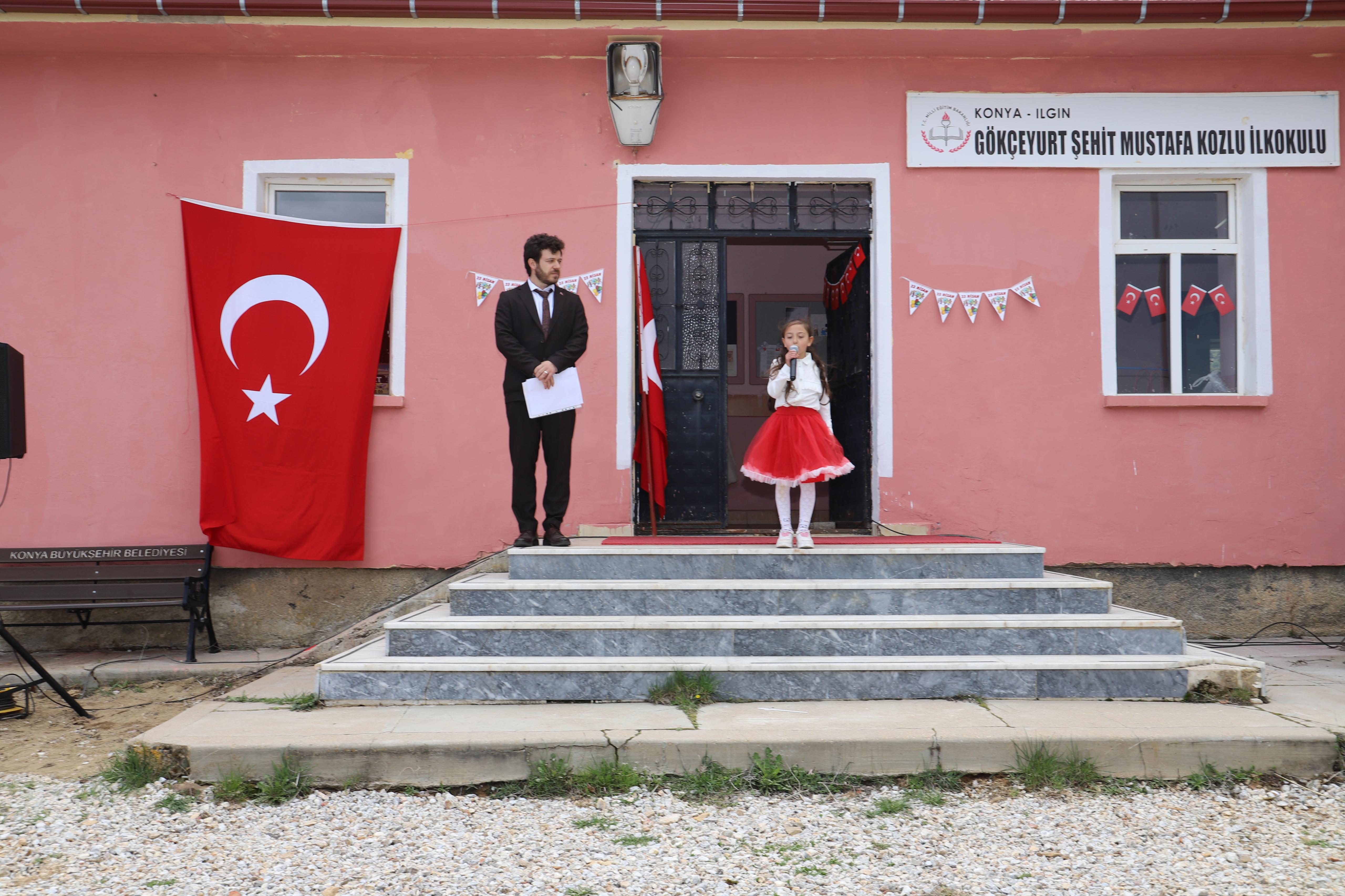 Ilgın 23 Nisan kutlaması, Gökçeyurt Okulu, protokol