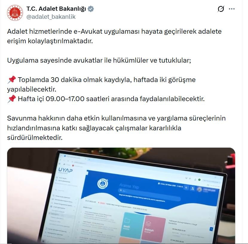Adalet Bakanı Akın Gürlek