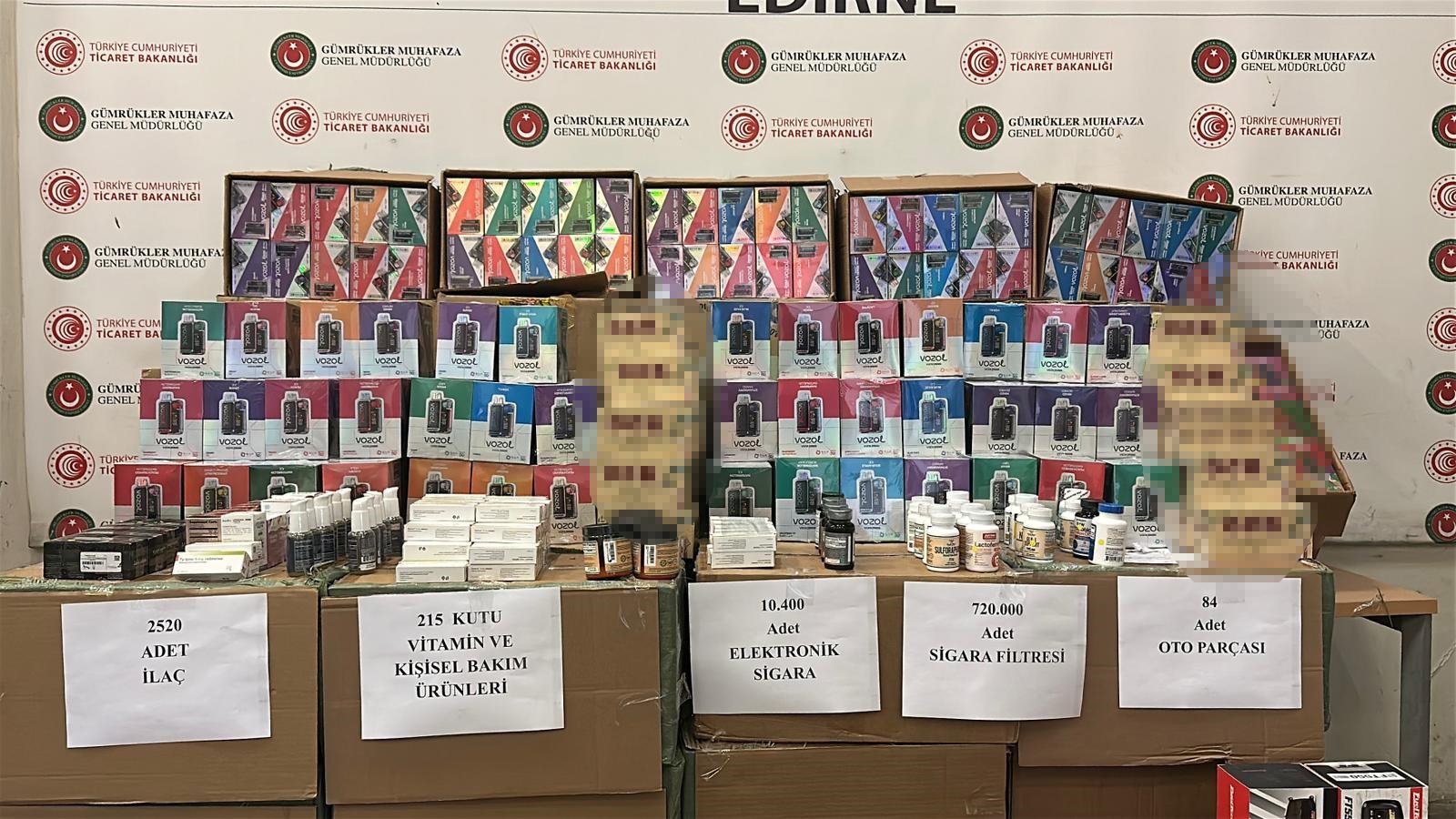 Kapıkule Kaçak Elektronik Sigara Ele Geçirildi