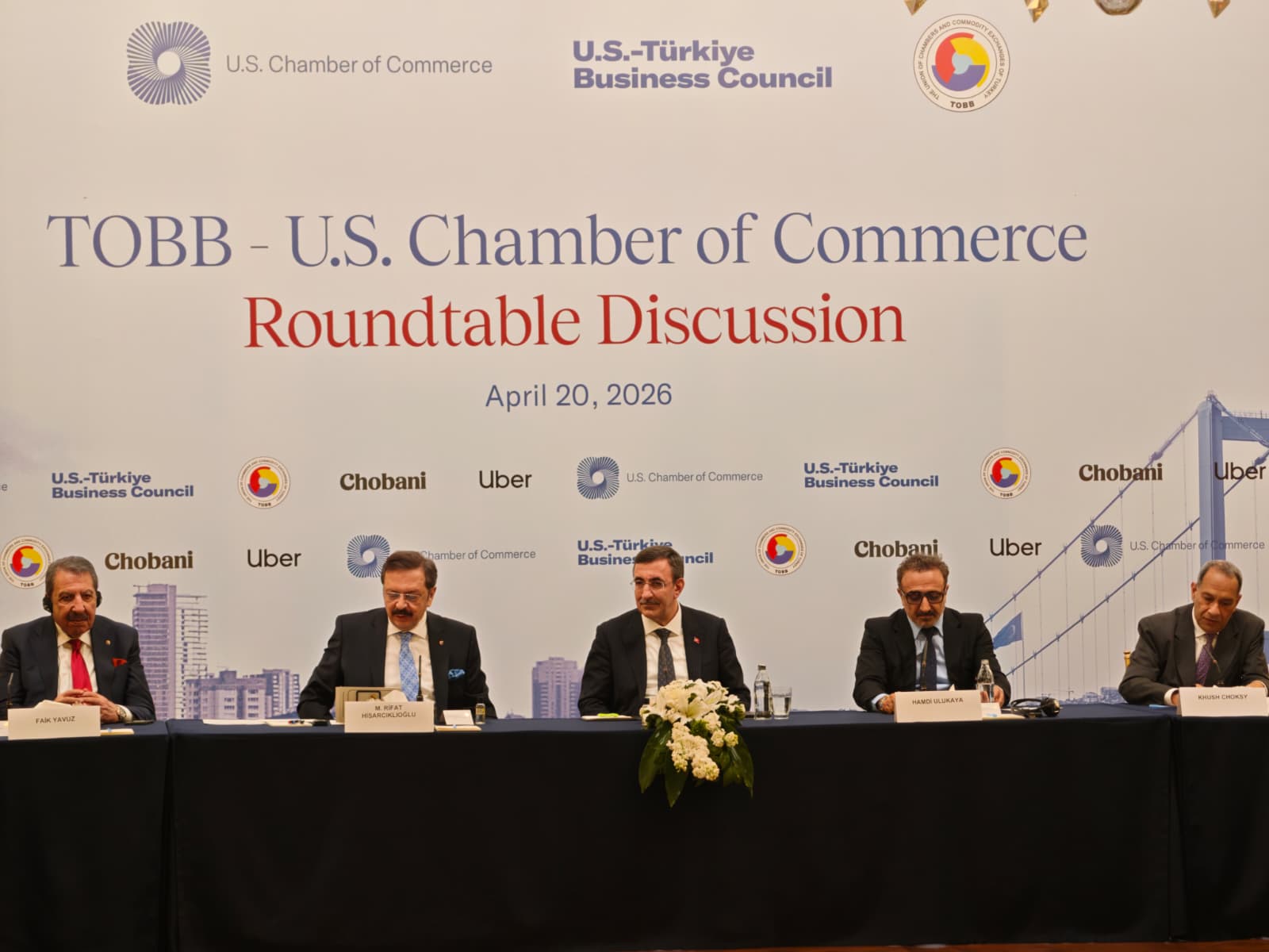Cevdet Yılmaz TOBB ABD Ticaret Odası Toplantısı