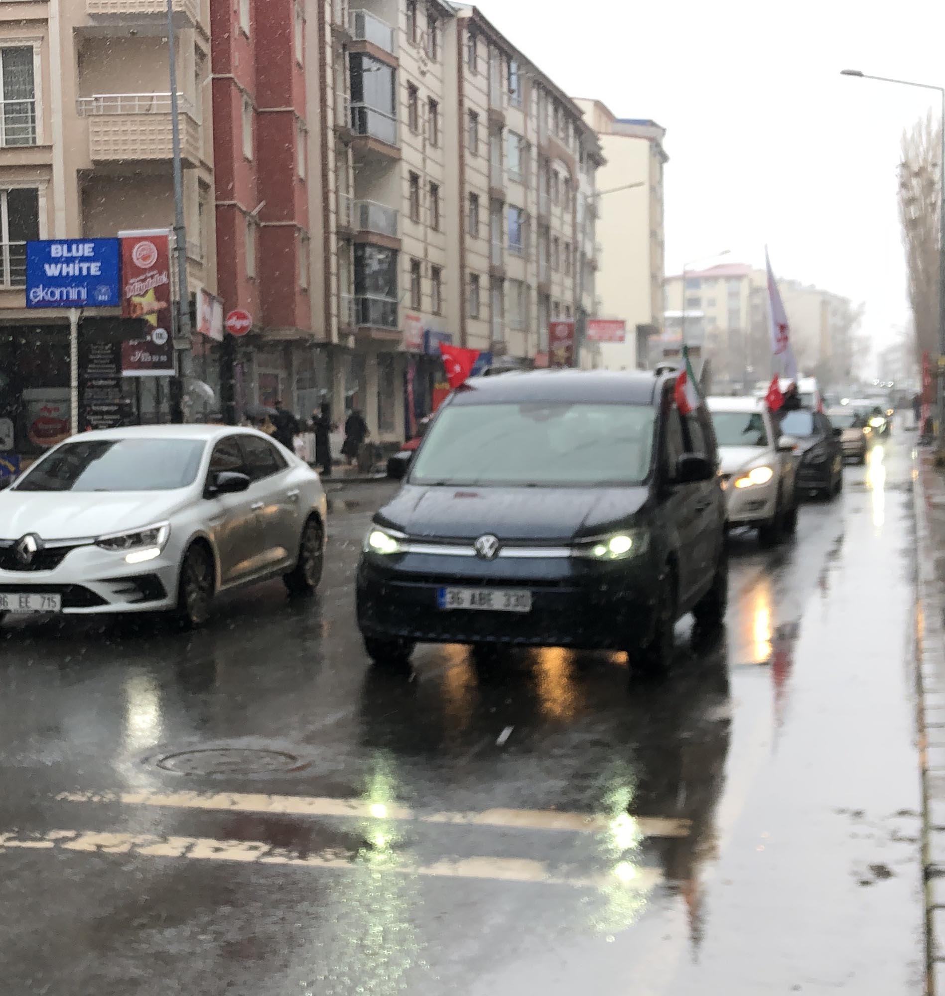 Kars İran destek konvoyu katılımcıları