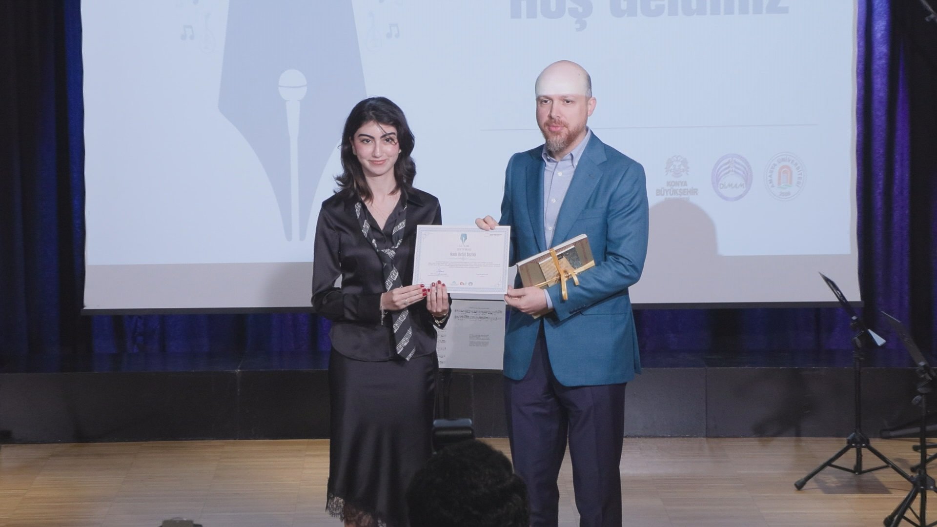 Bilal Erdoğan konuşma yapıyor