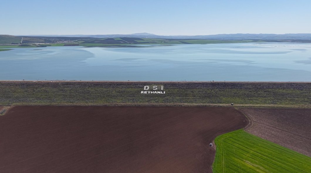 Reyhanlı Barajı havadan görünüm