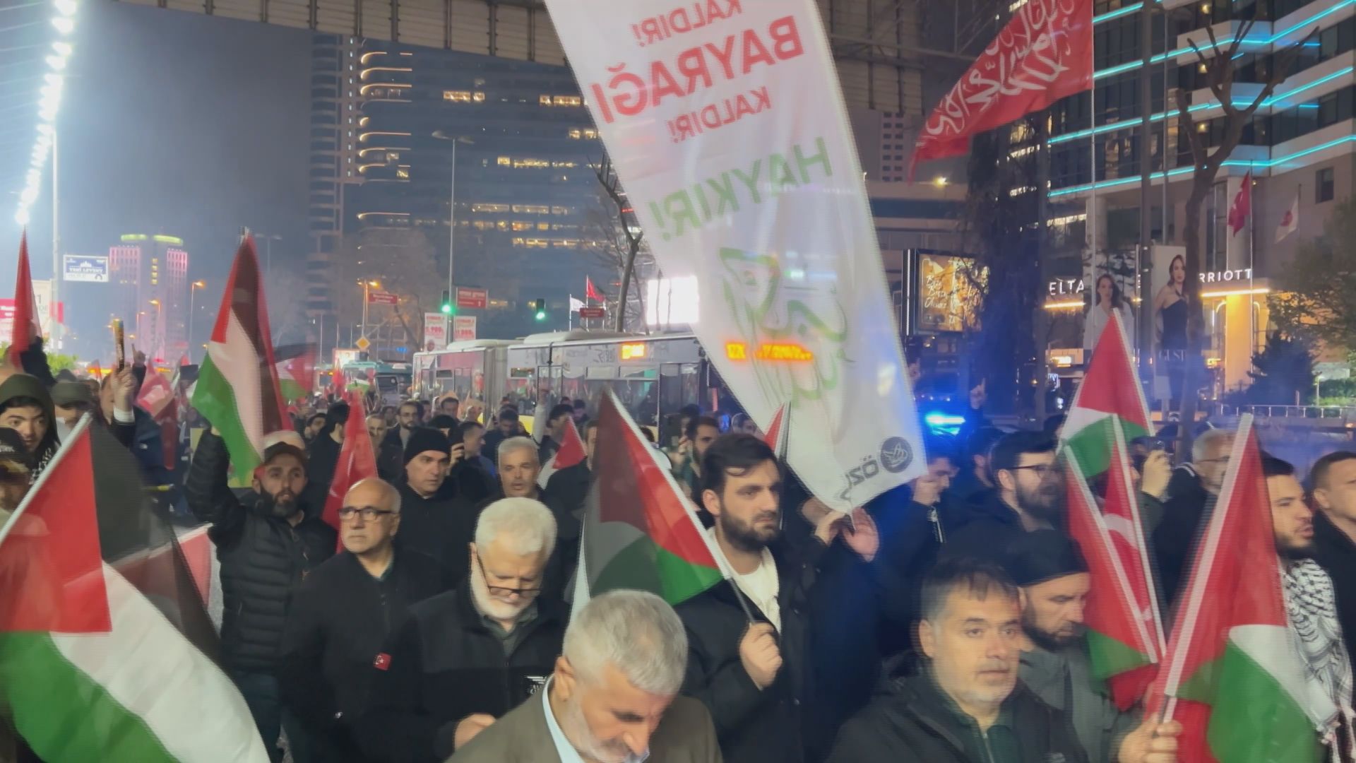 Sumud Filosu protestosu İsrail Konsolosluğu
