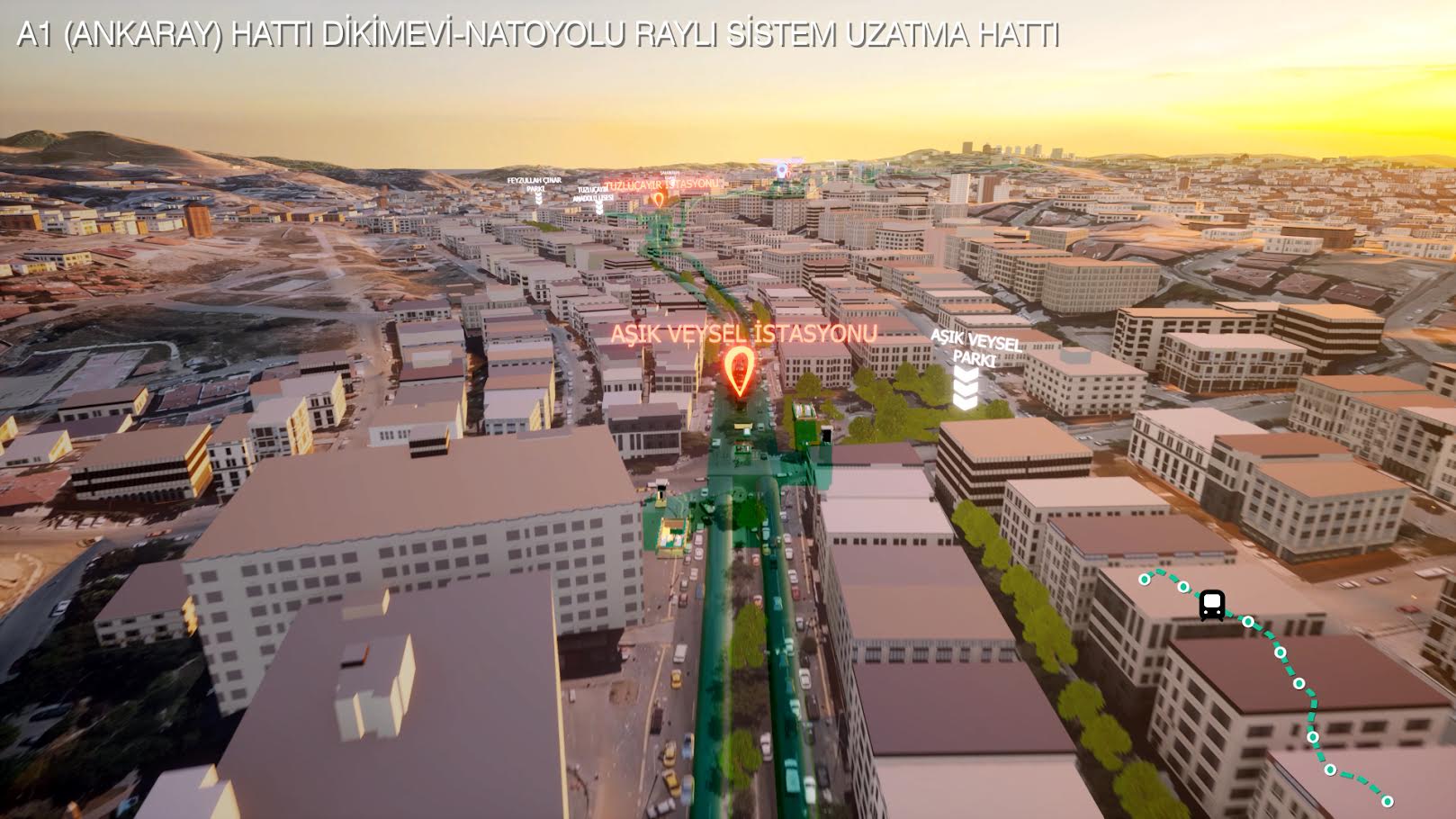 Ankara Metro Projeleri Haritası