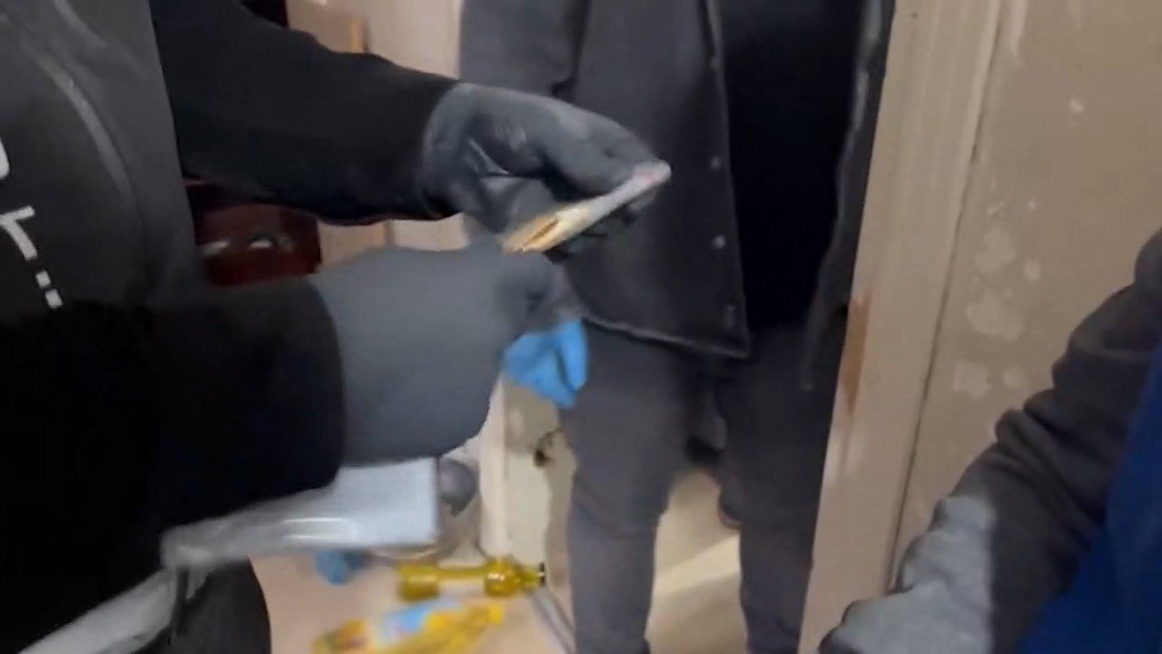 Ele geçirilen uyuşturucu maddelerin paketlenmiş hali