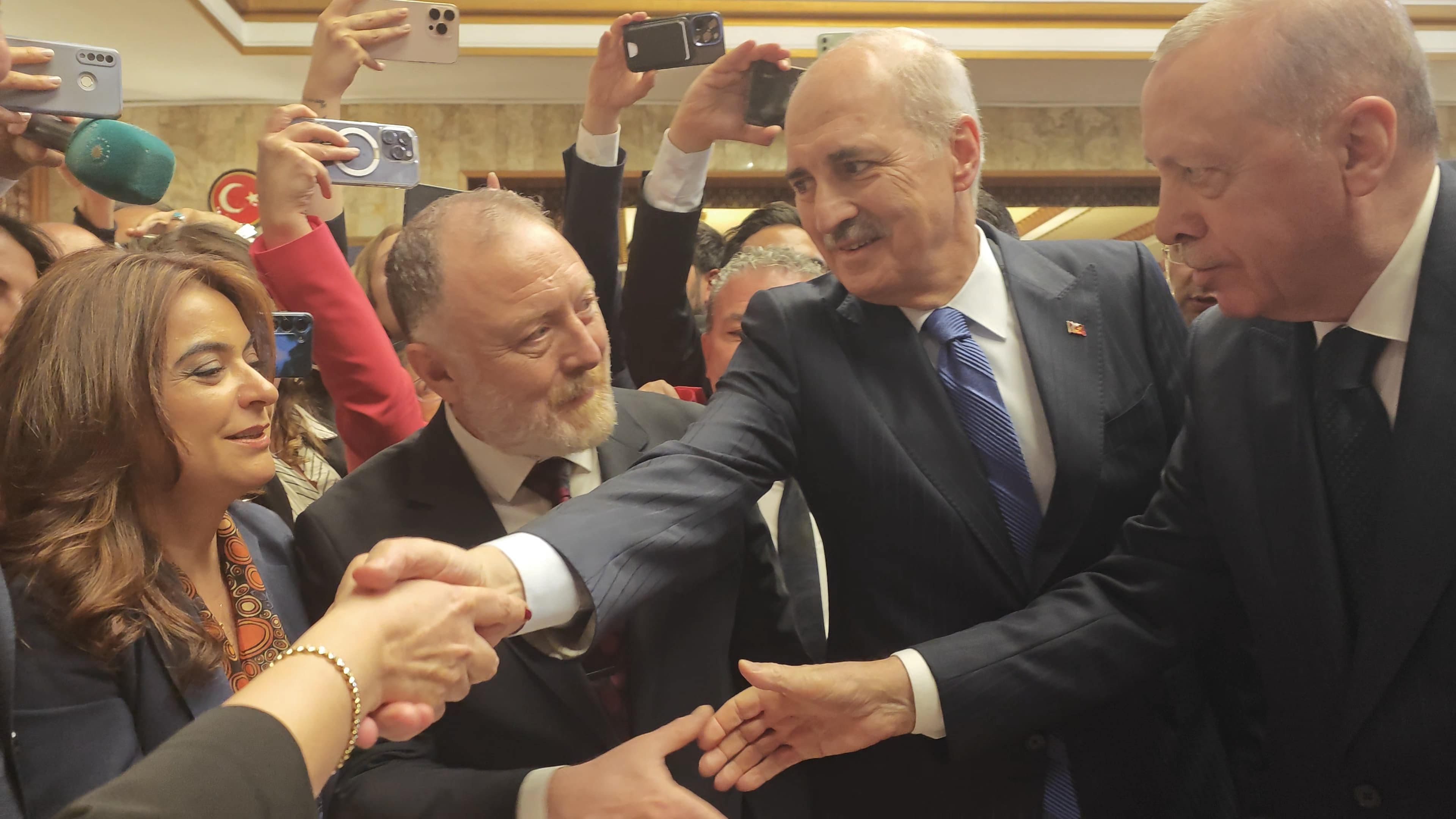 Cumhurbaşkanı Erdoğan resepsiyonda