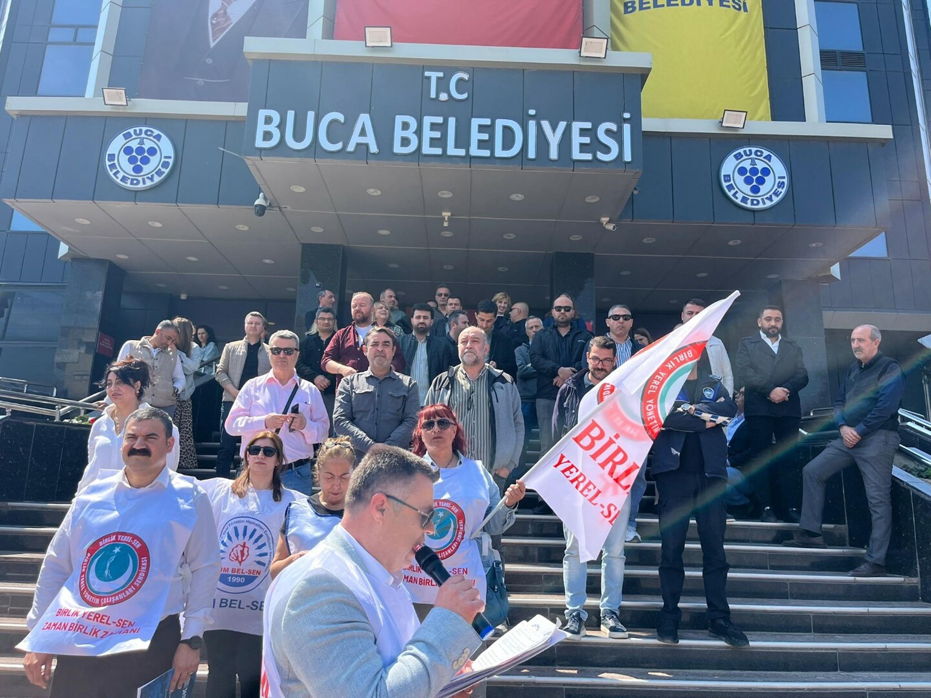 Buca Belediyesi Memur Eylemi Tüm Bel-Sen