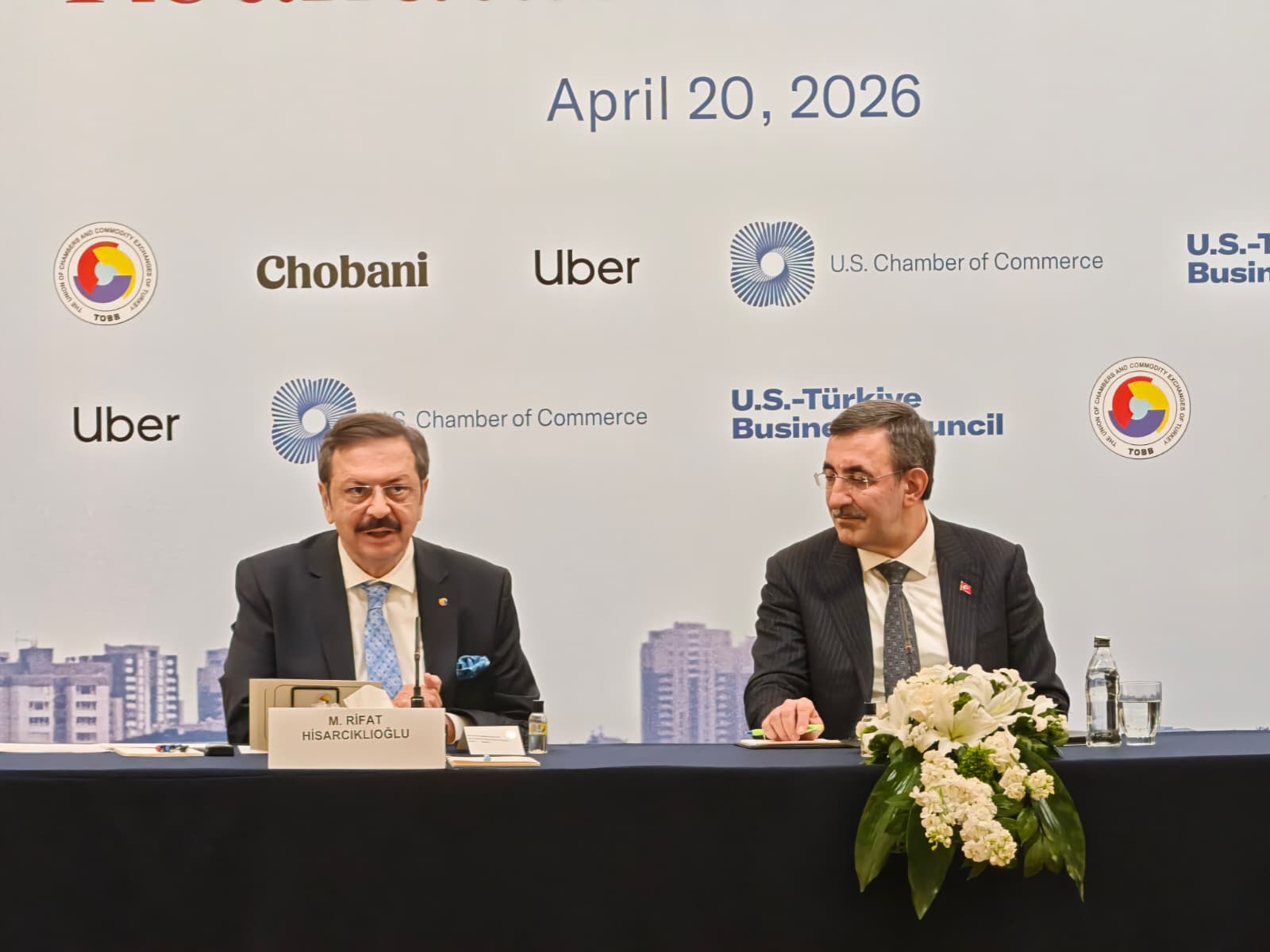 Cevdet Yılmaz Rifat Hisarcıklıoğlu ABD Ticaret Odası