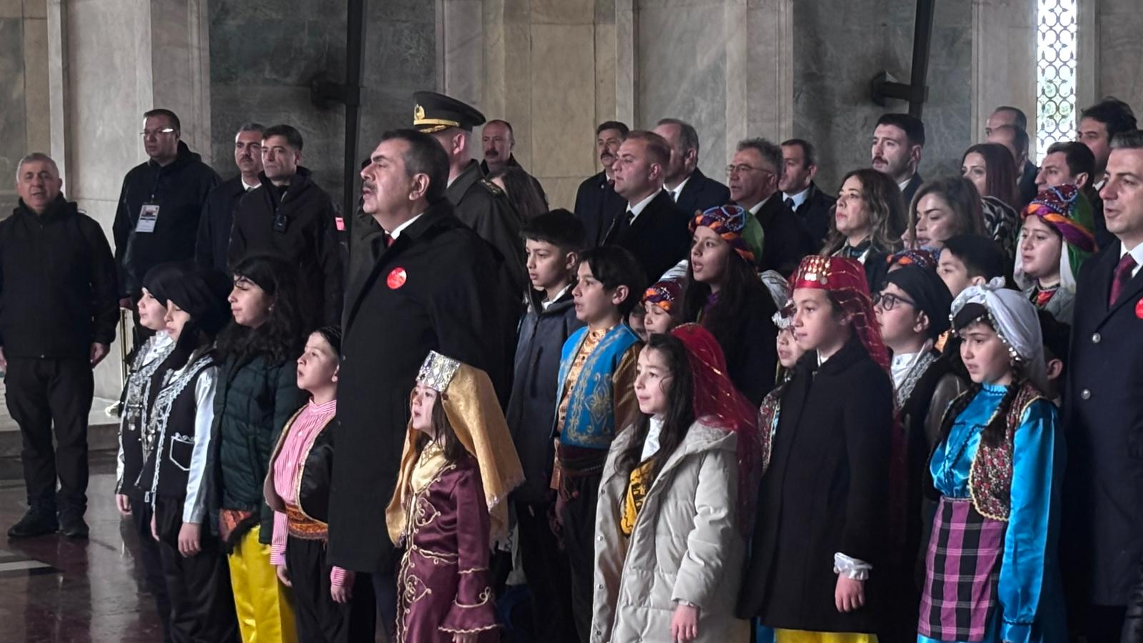 Milli Eğitim Bakanı Yusuf Tekin Anıtkabir ziyareti