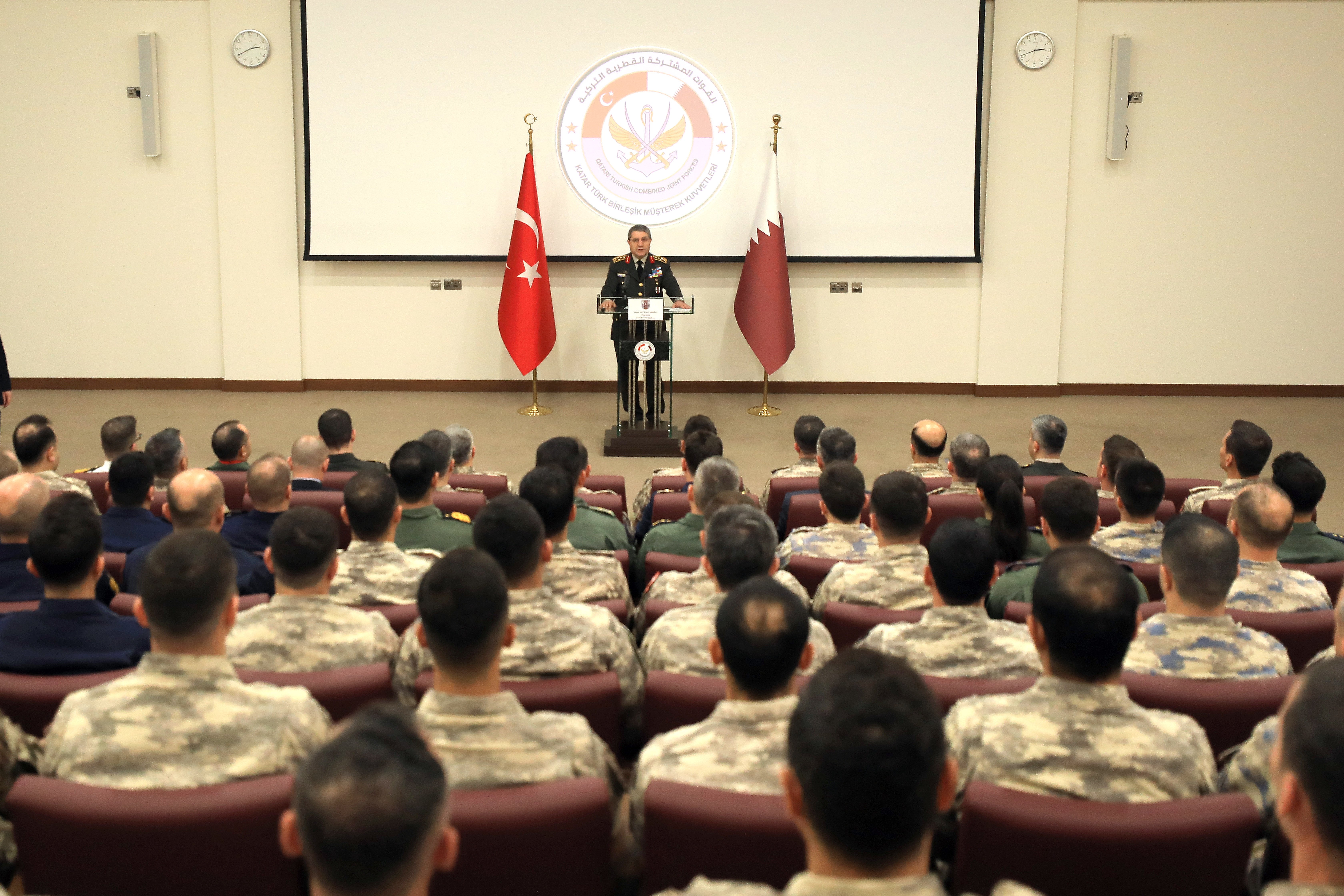 Türk askeri personeli ile buluşma