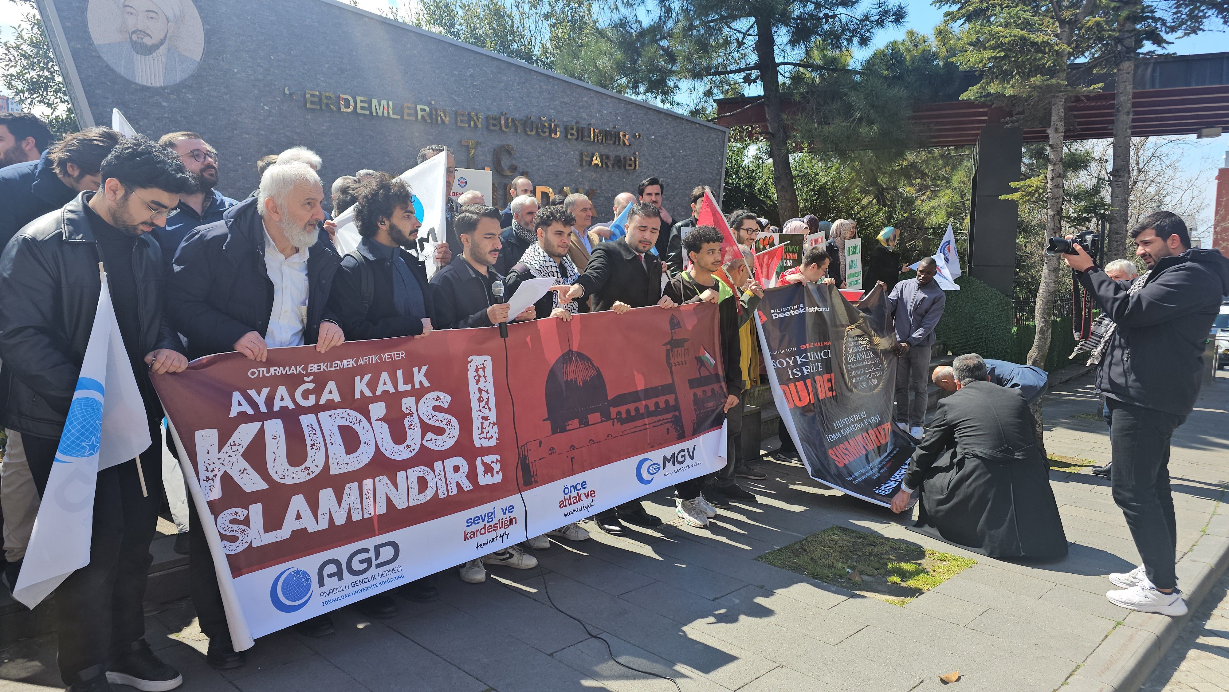 Zonguldak Filistin platformu basın açıklaması