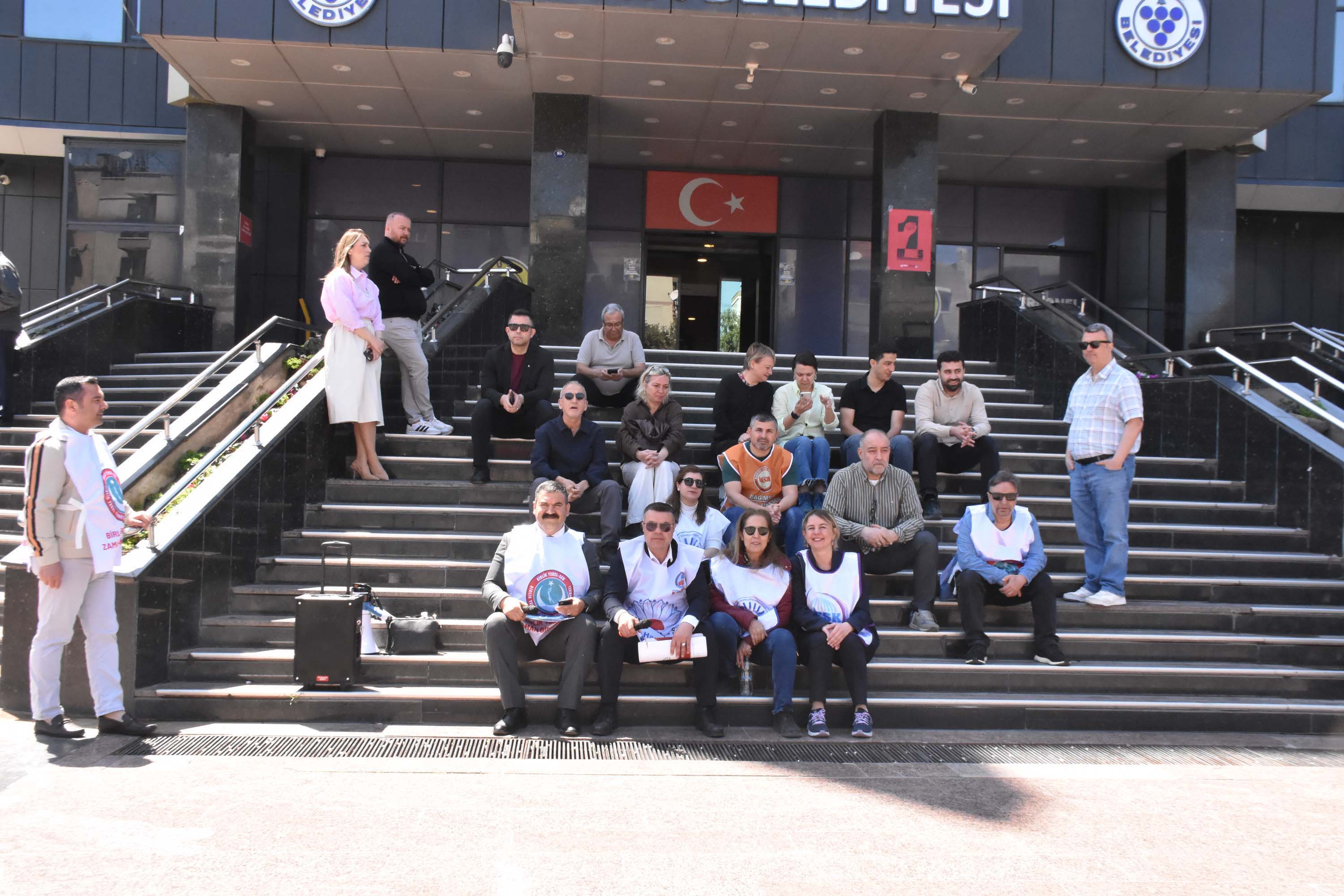 Buca Belediyesi Memur Eylemi Sendika Başkanı