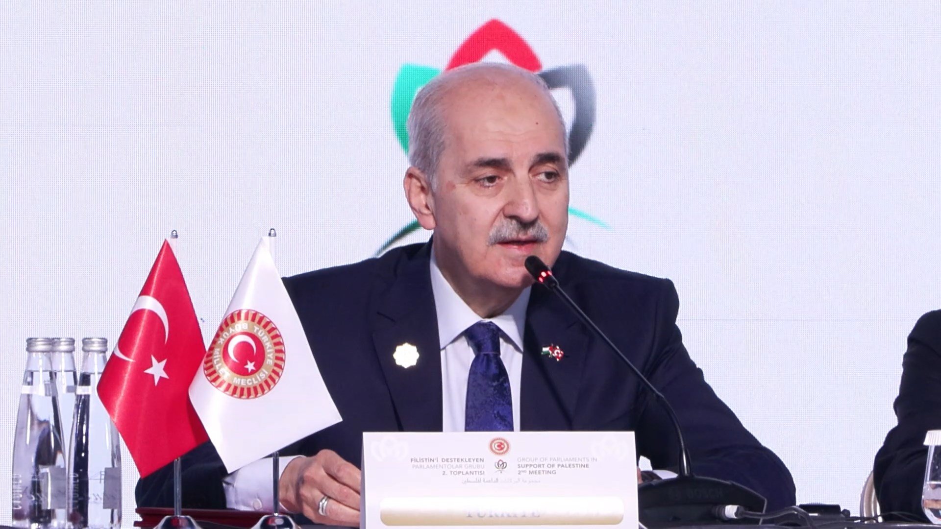 TBMM Başkanı Numan Kurtulmuş Filistin Parlamentolar Grubu Toplantısında