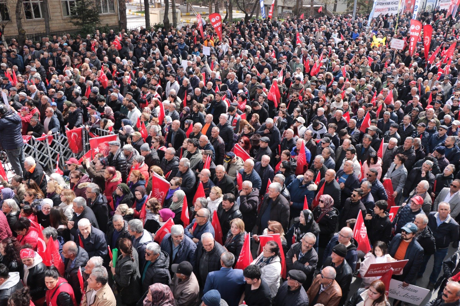 CHP Mitinginden Görüntüler