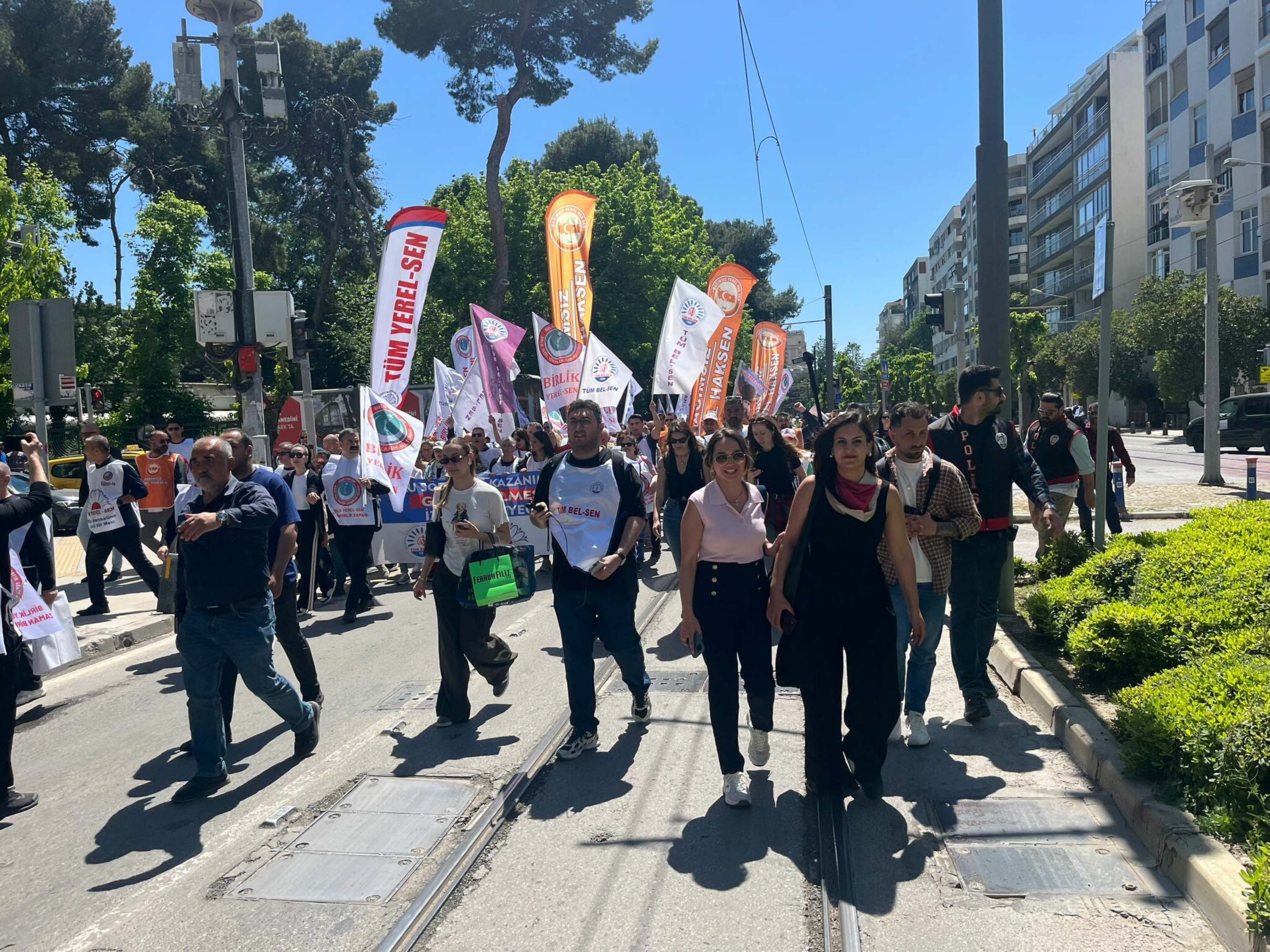 Tüm Bel-Sen Şube Başkanı Nihat Filiz konuşuyor