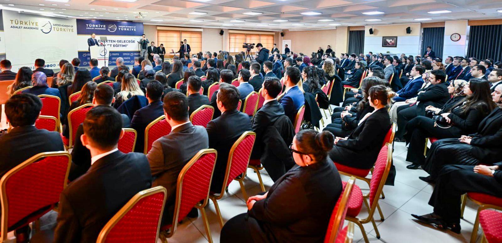 Adalet Bakanı Akın Gürlek Türkiye Adalet Akademisi açılışında konuşuyor