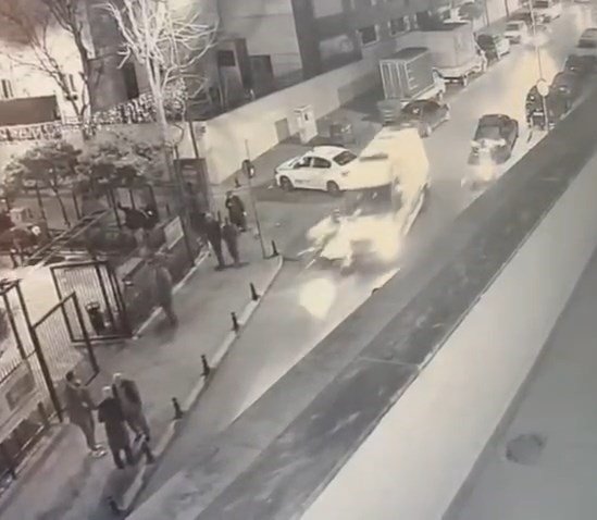 Fatih ambulans kazası görüntüsü