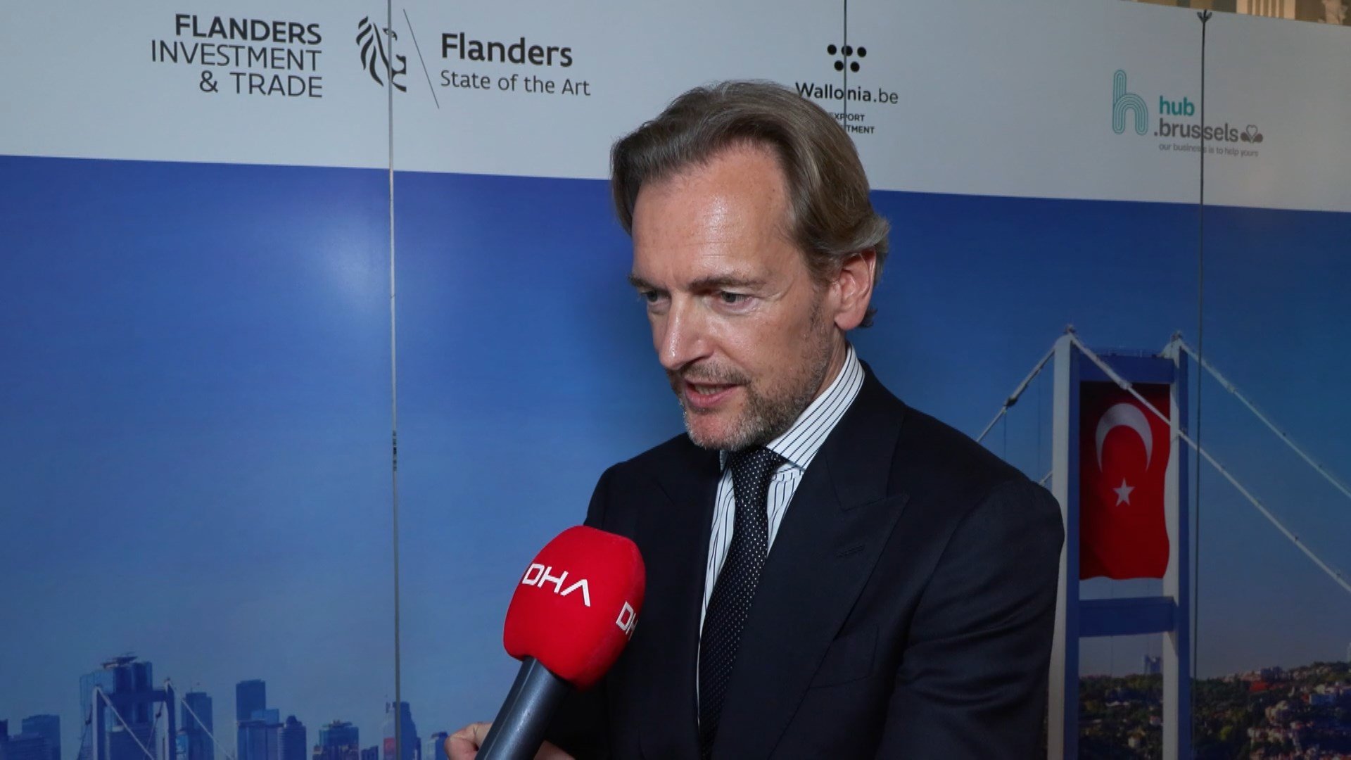 Belçika Türkiye Büyükelçisi Van de Velde basın toplantısında