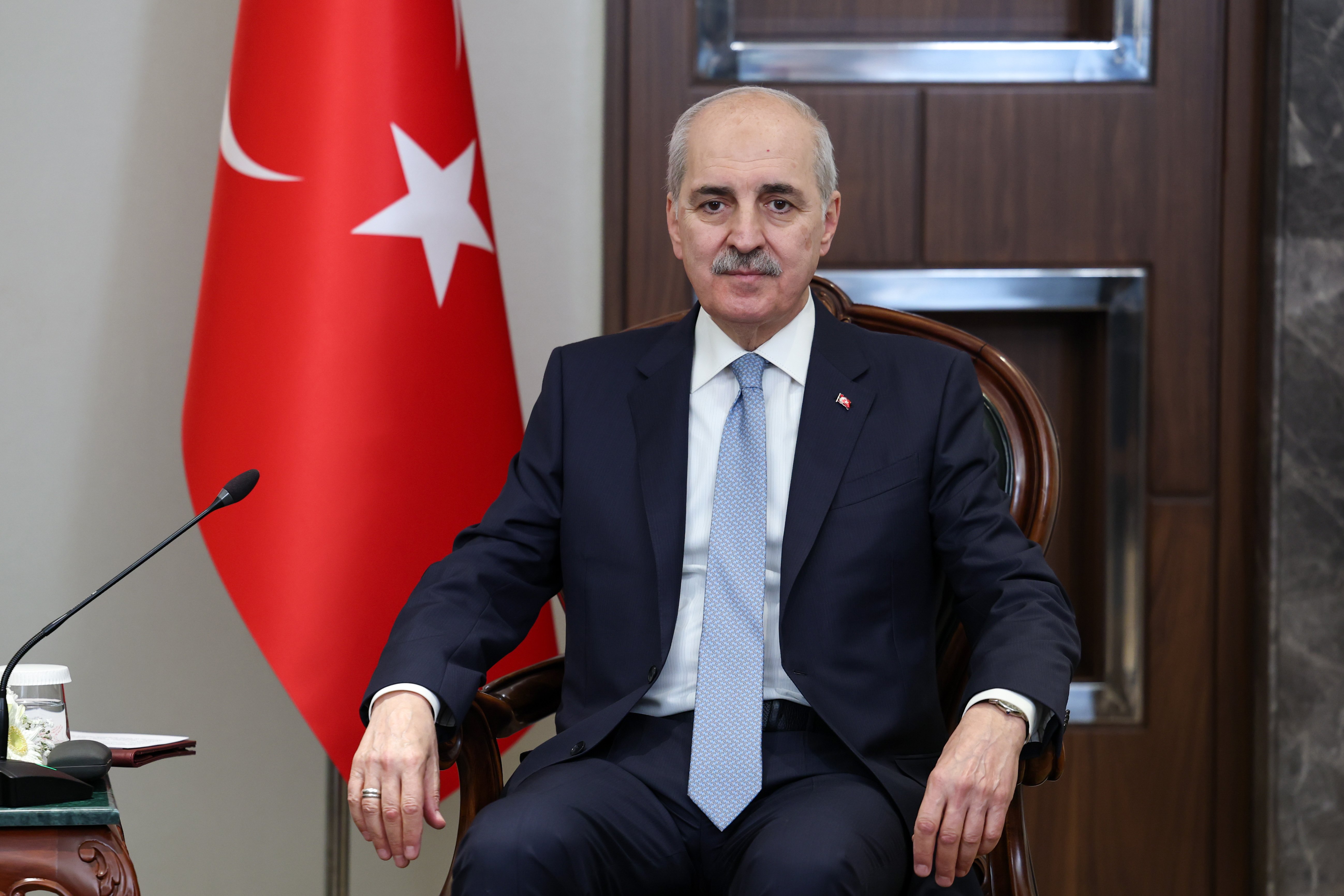 TBMM Başkanı Numan Kurtulmuş Gana Meclis Başkanı Bagbin ile görüşme