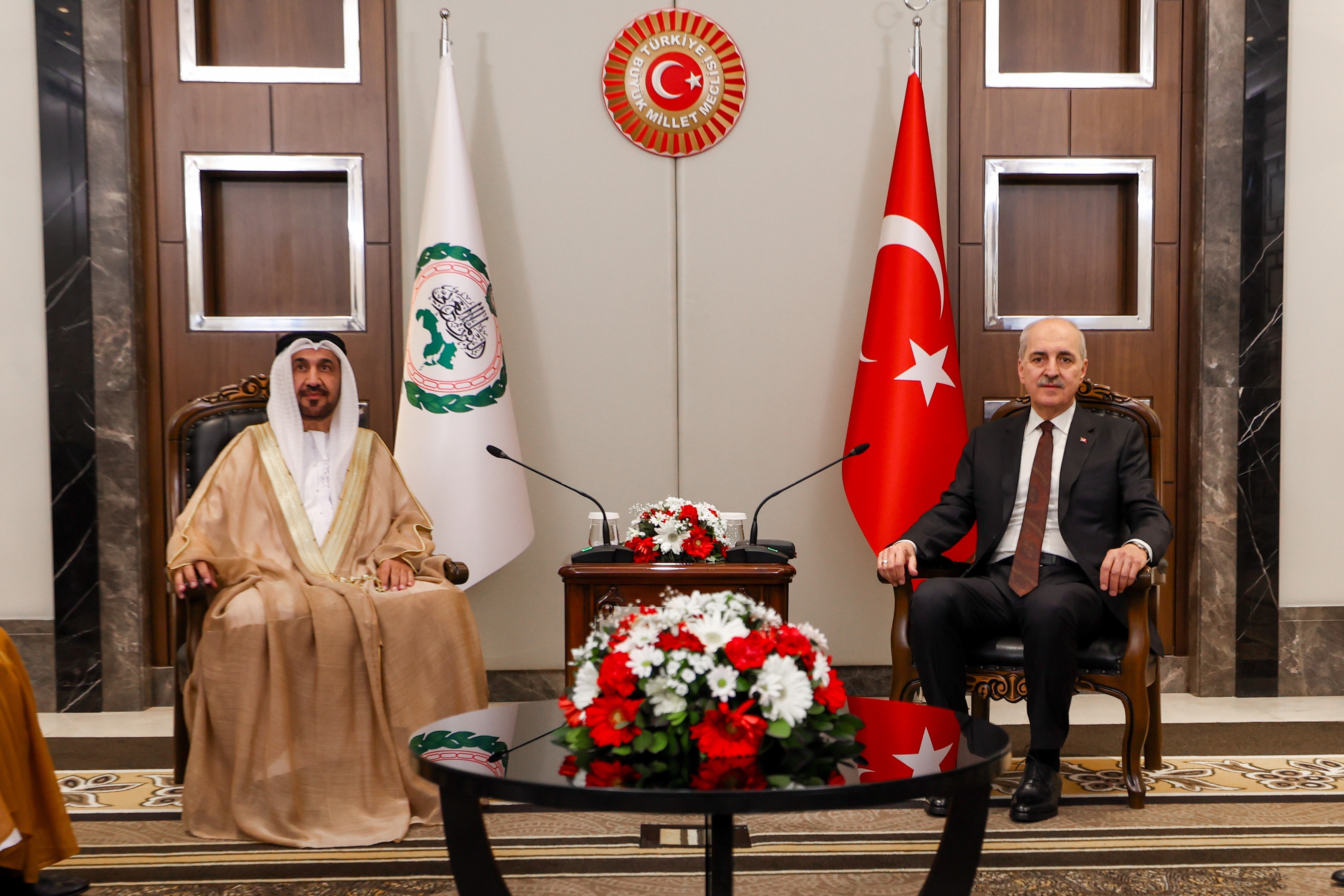 Numan Kurtulmuş ve Mohamed Ahmed Alyammahi görüşmesi