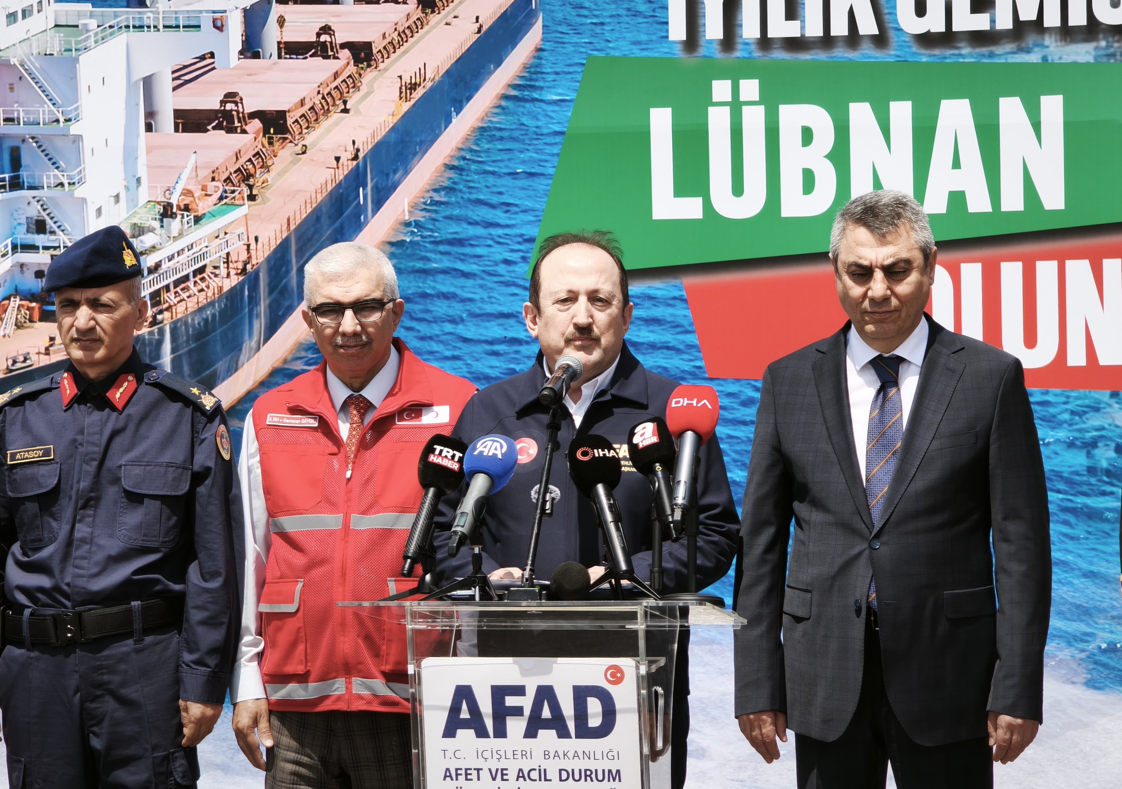 AFAD 8. Iyilik Gemisi uğurlama