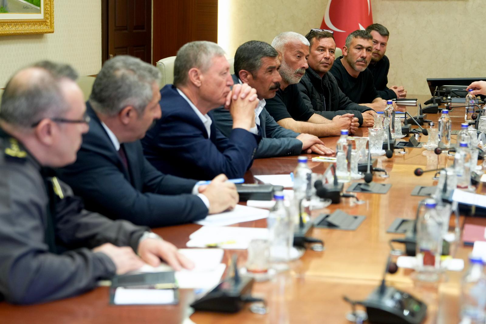 İçişleri Bakanlığında maden işçileri toplantısı