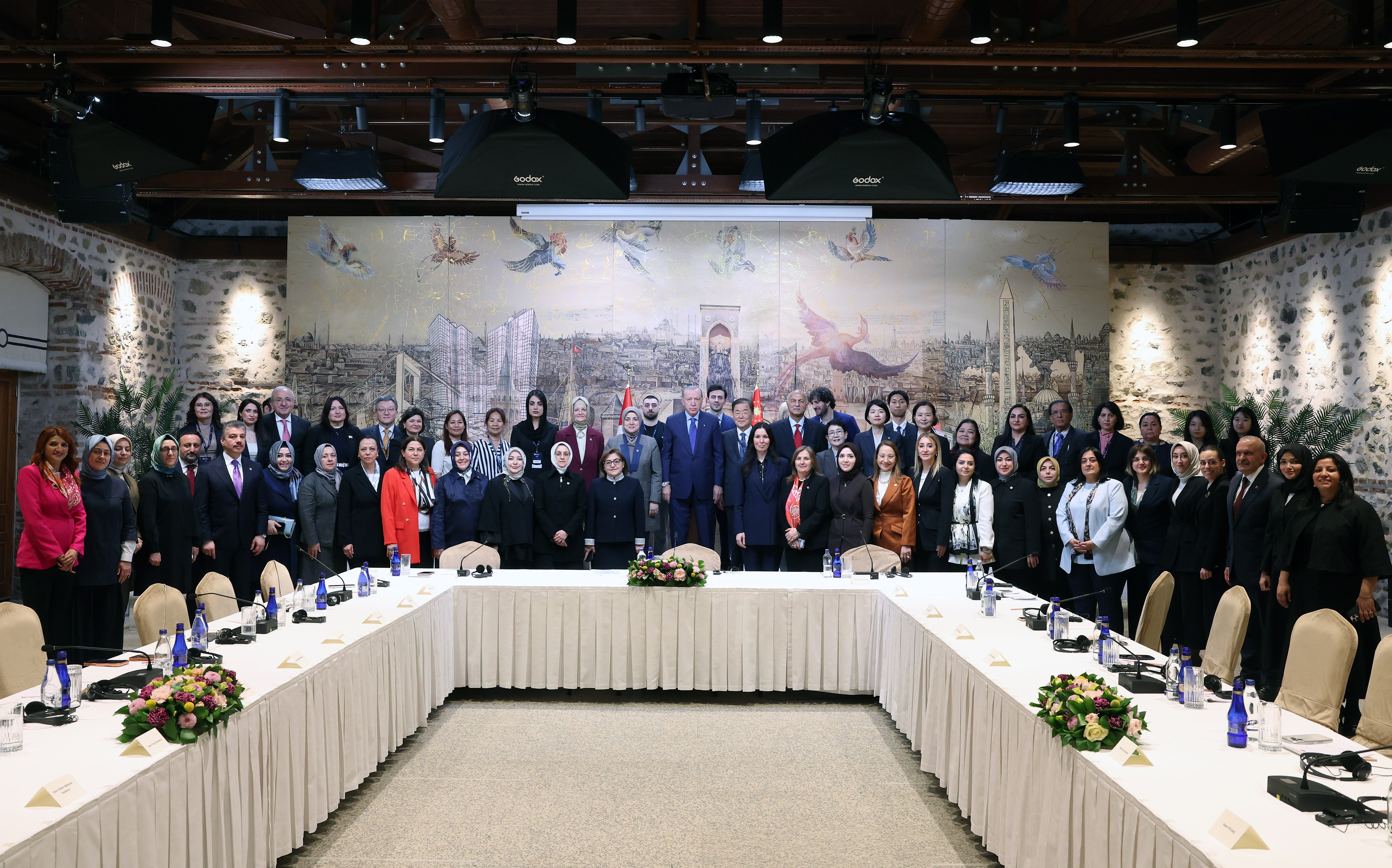 Cumhurbaşkanı Erdoğan Dolmabahçe Kabul