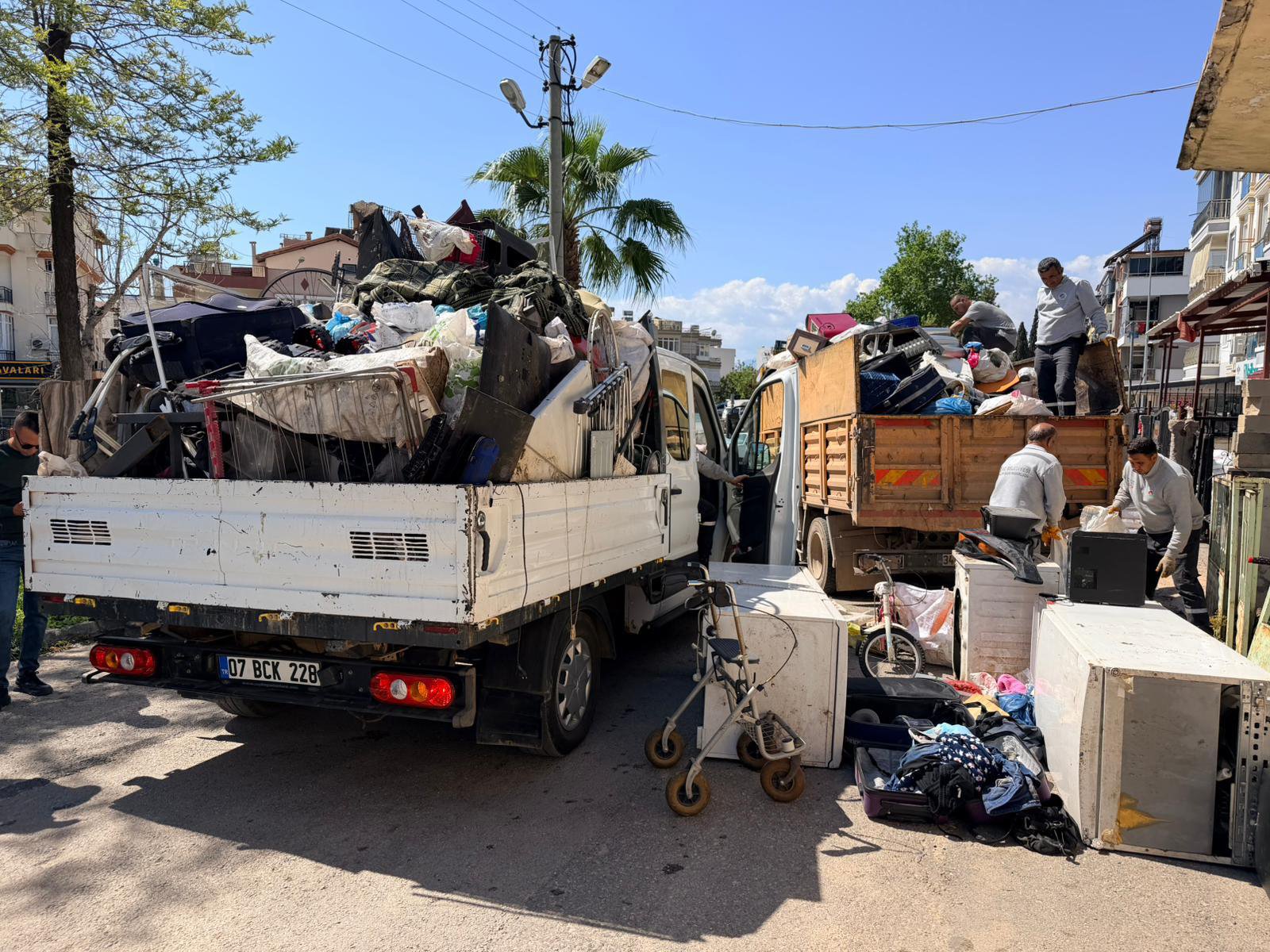 Kepez Belediyesi çalışanları