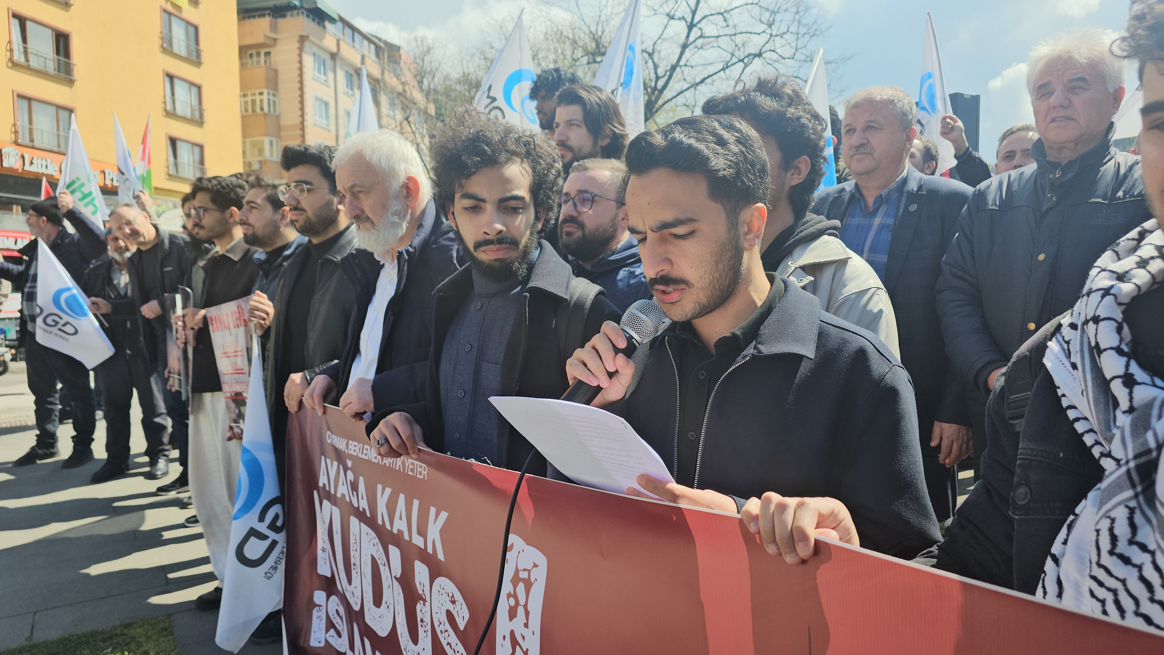 Zonguldak Filistin eylemcileri İsrail protestosu