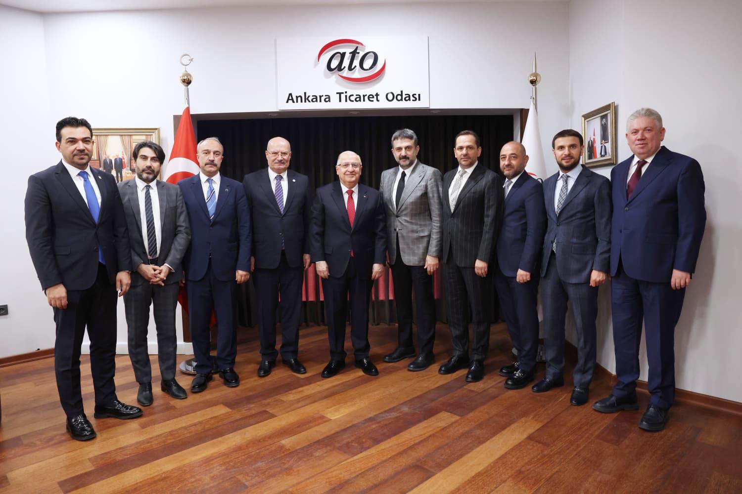Milli Savunma Bakanı Yaşar Güler Ankara Ticaret Odası ziyareti