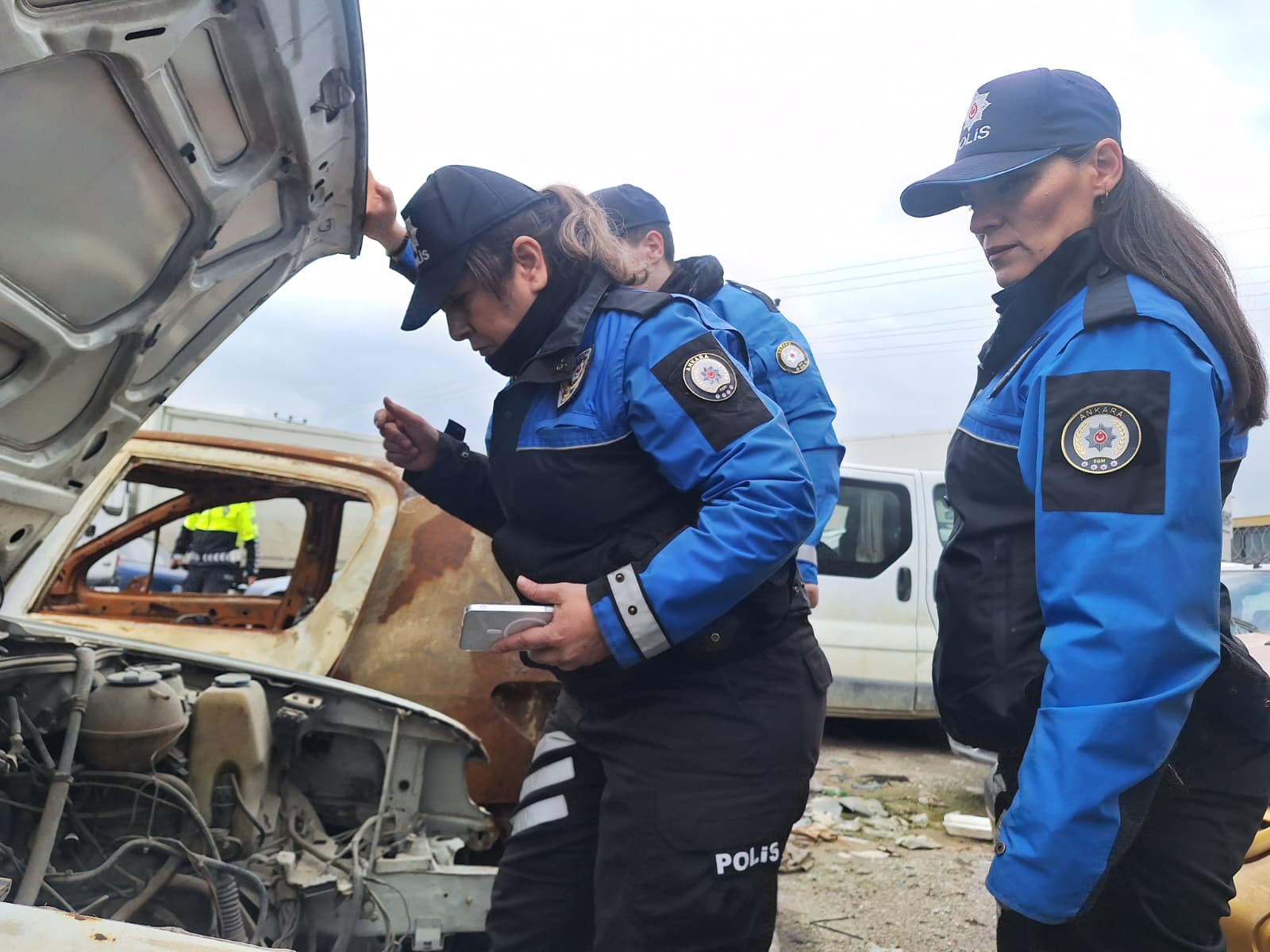 Ankara hurda araç operasyonu polis