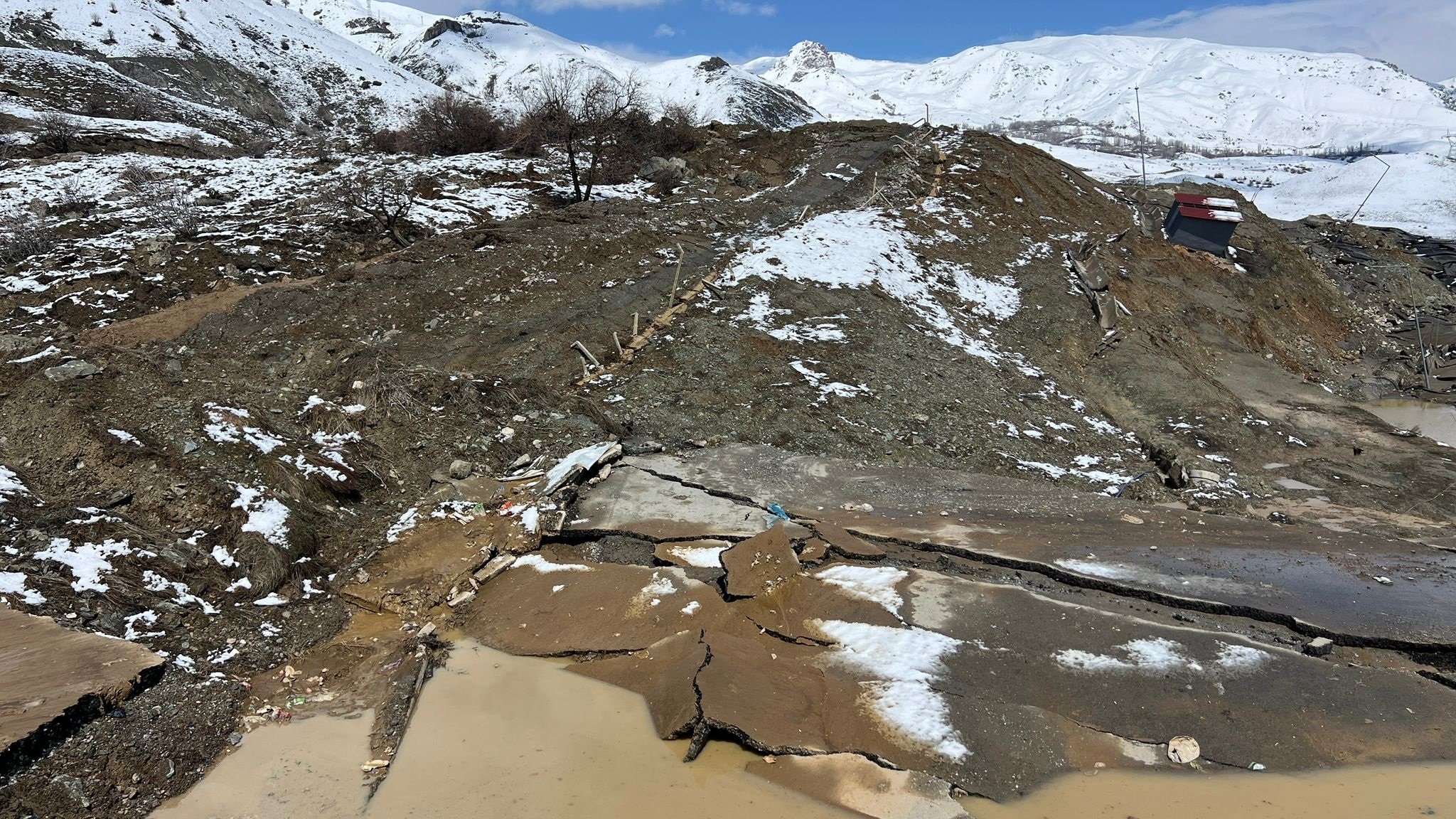 Hakkari Heyelan Hasarı