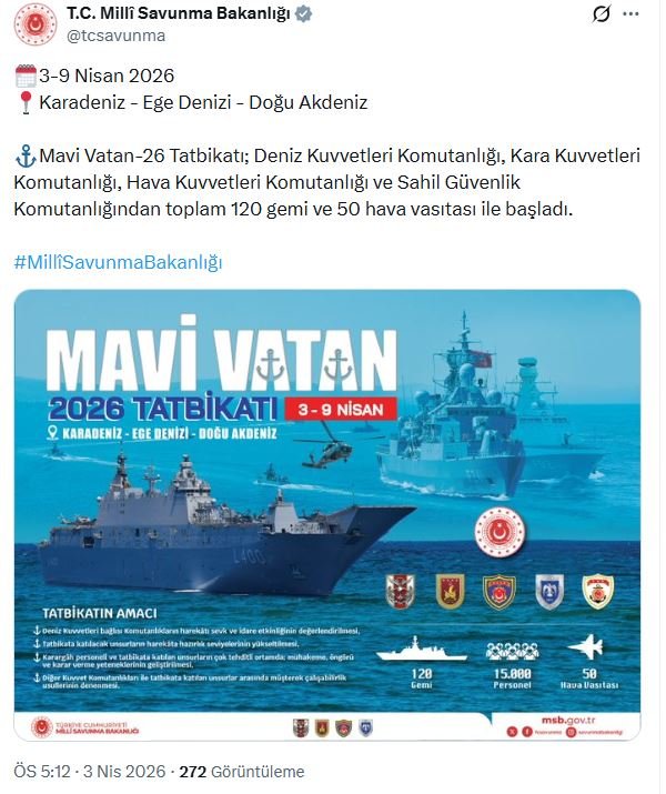Mavi Vatan-2026 Tatbikatı