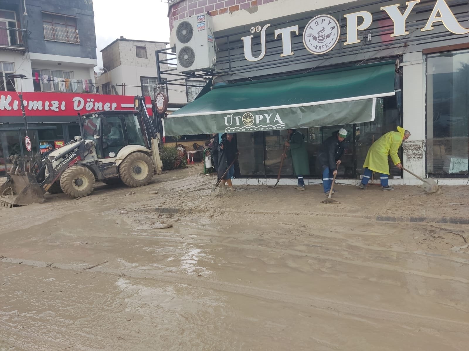Kadirli sel felaketi sokak görünümü