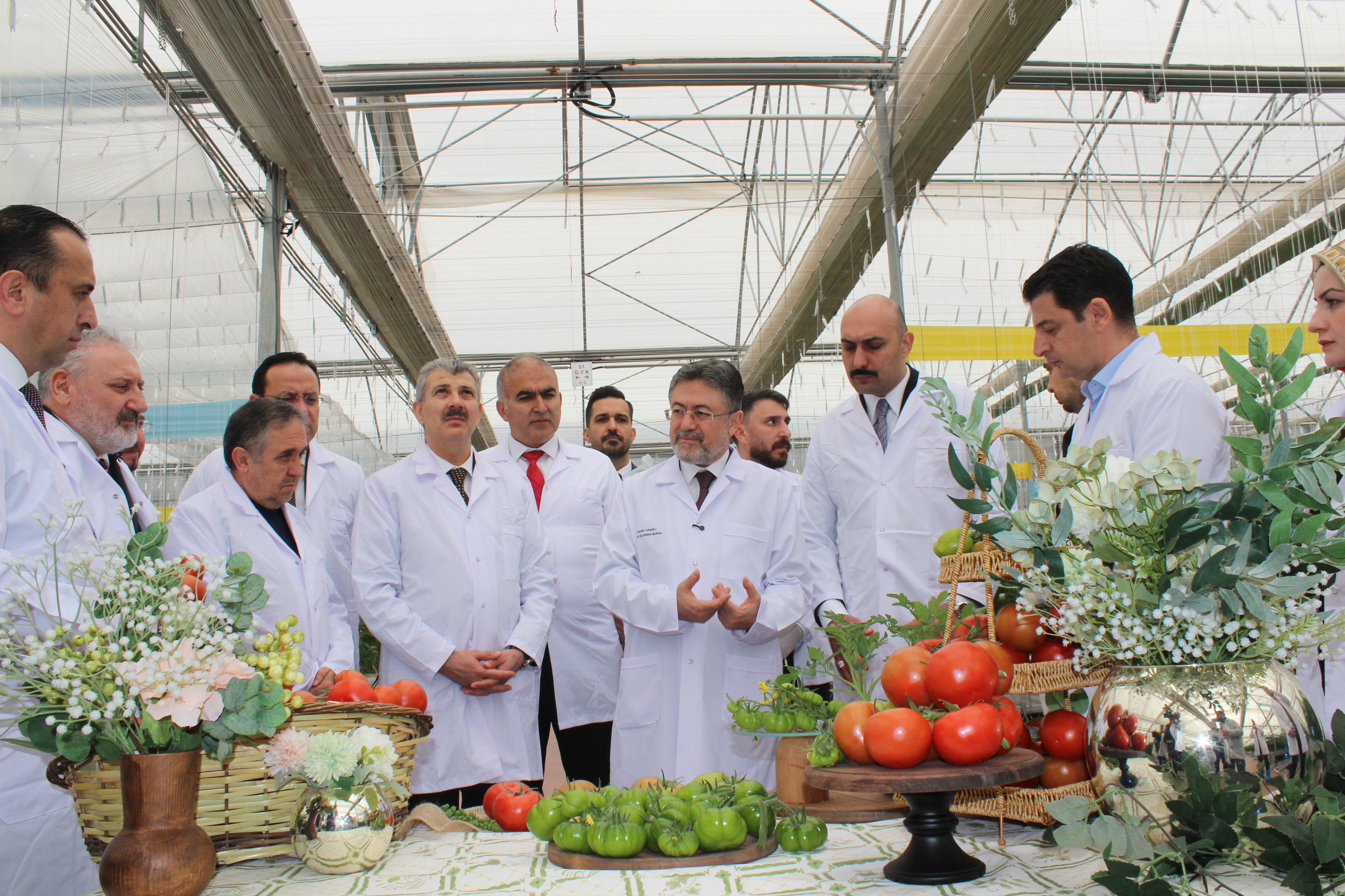 Bakan Yumaklı sera incelemesi
