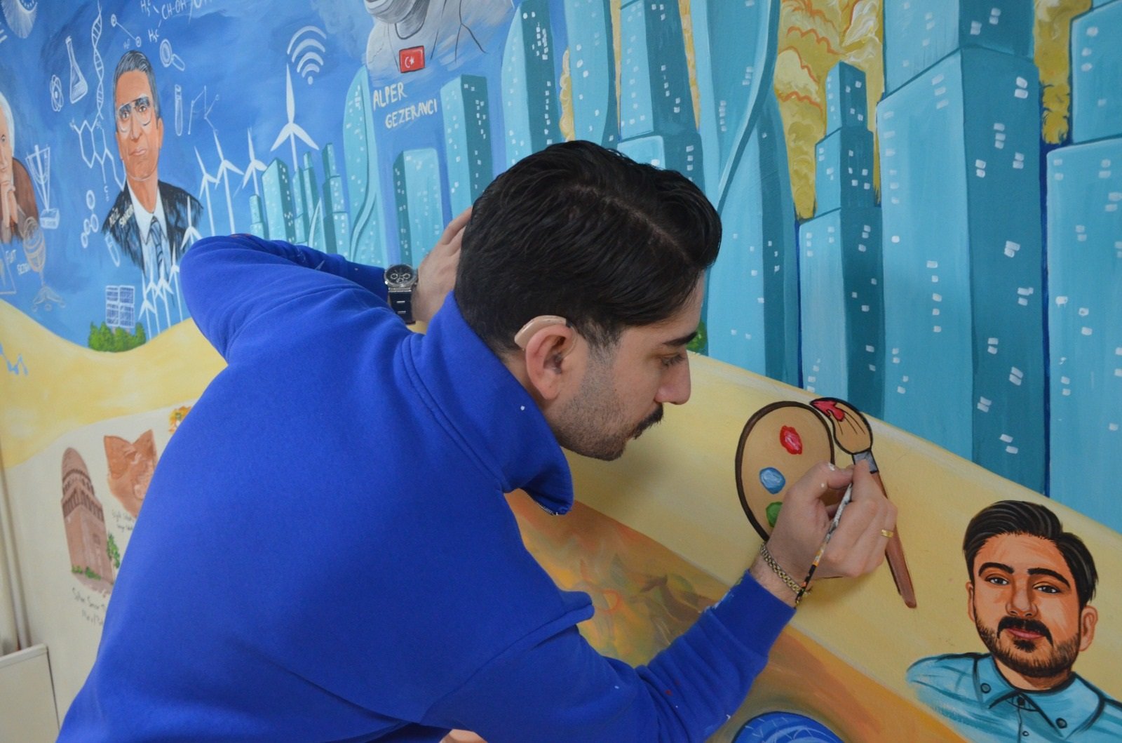 İlçe Milli Eğitim Müdürü Halil İbrahim Zengin açıklama yapıyor