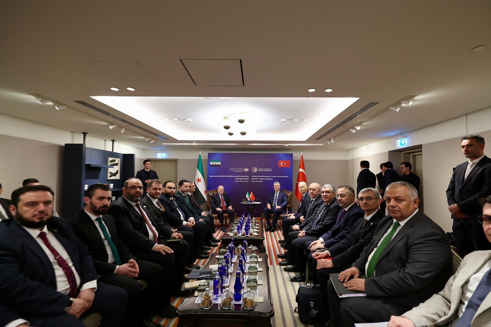 Ticaret Bakanı Ömer Bolat Suriye Ticaret Bakanı Nidal el-Şa’ar görüşmesi