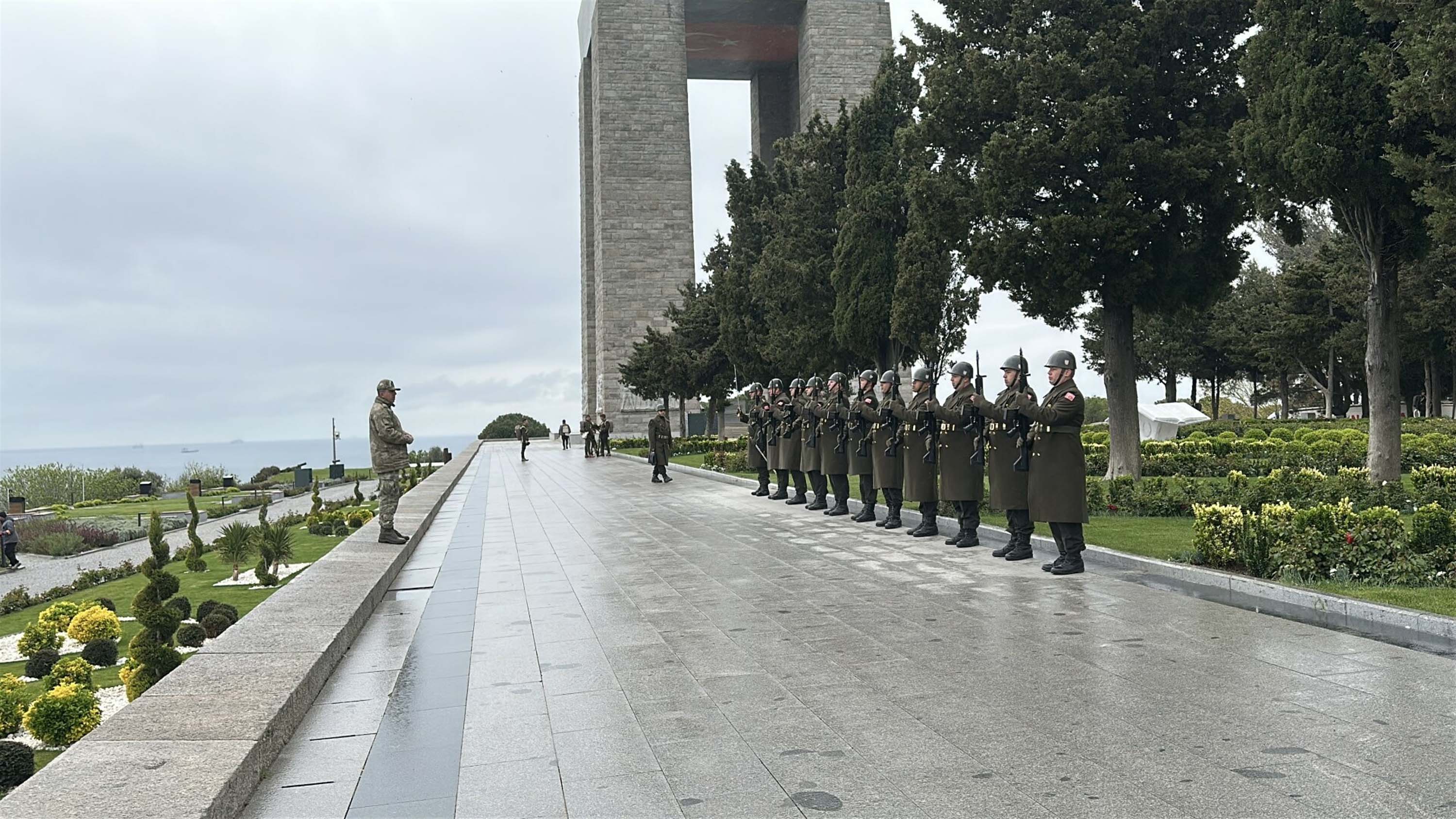 Tarihi Gelibolu Yarımadası tören provası