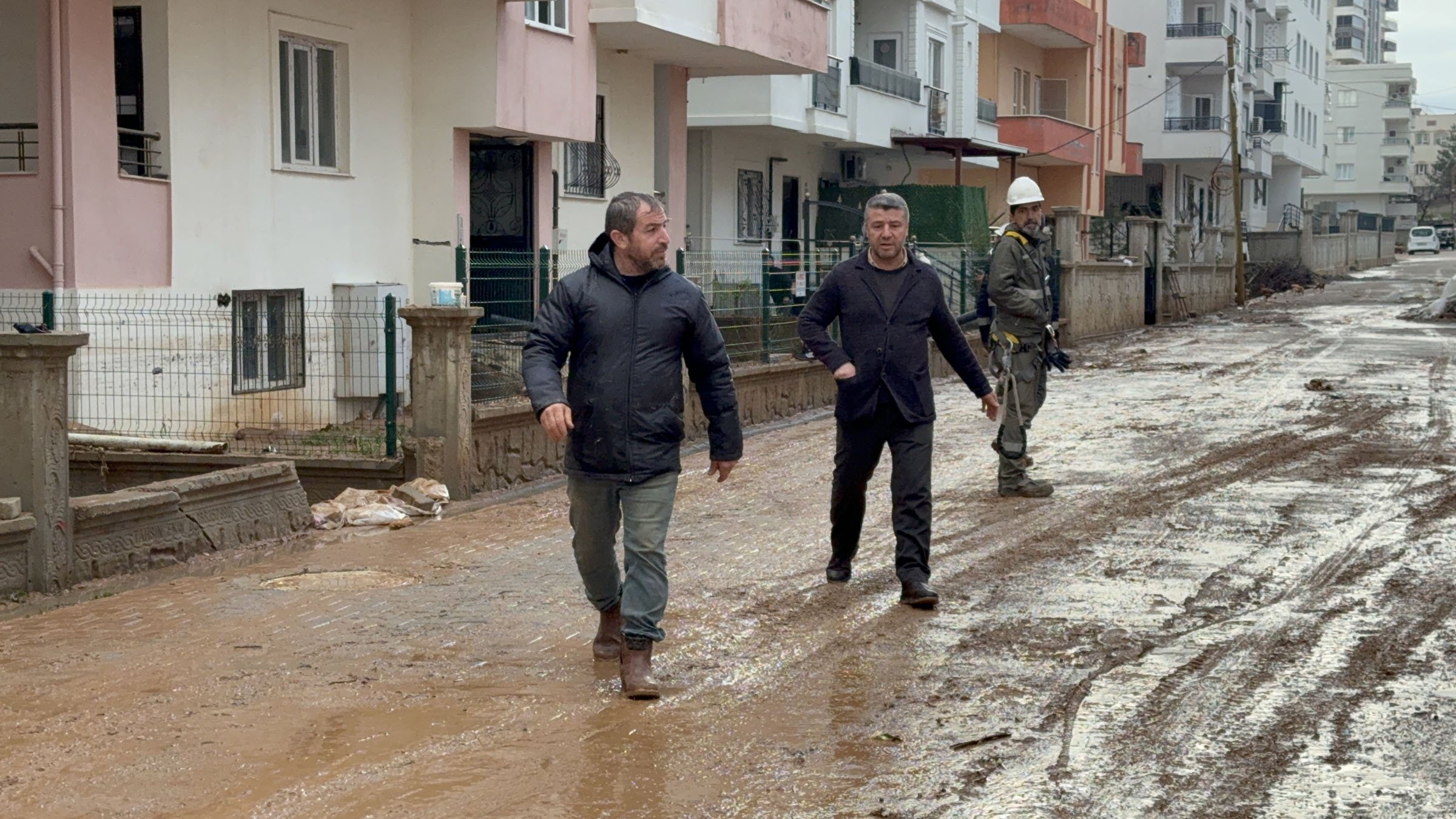 Midyat sel hasarlı evler