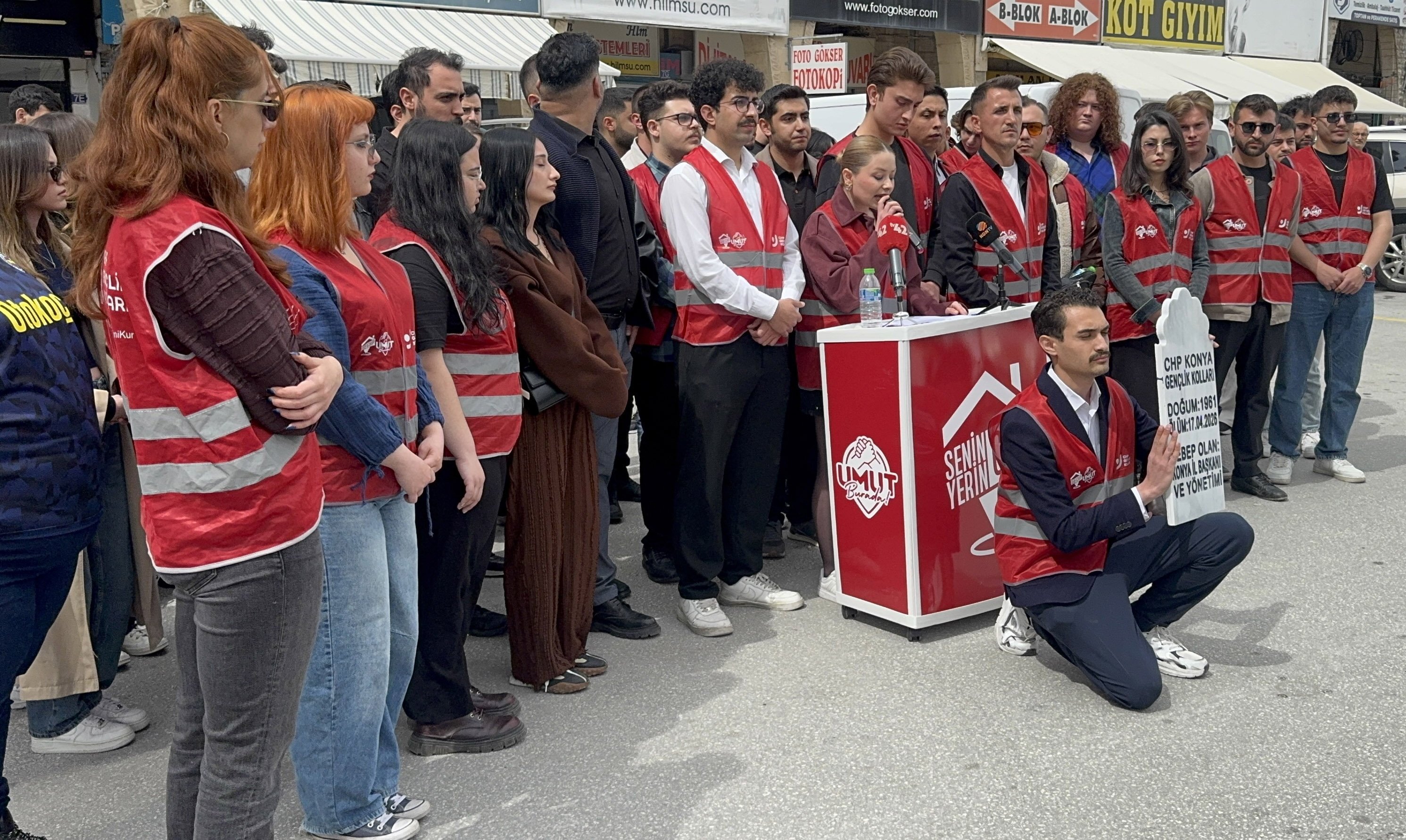 CHP Konya gençlik kolları protesto