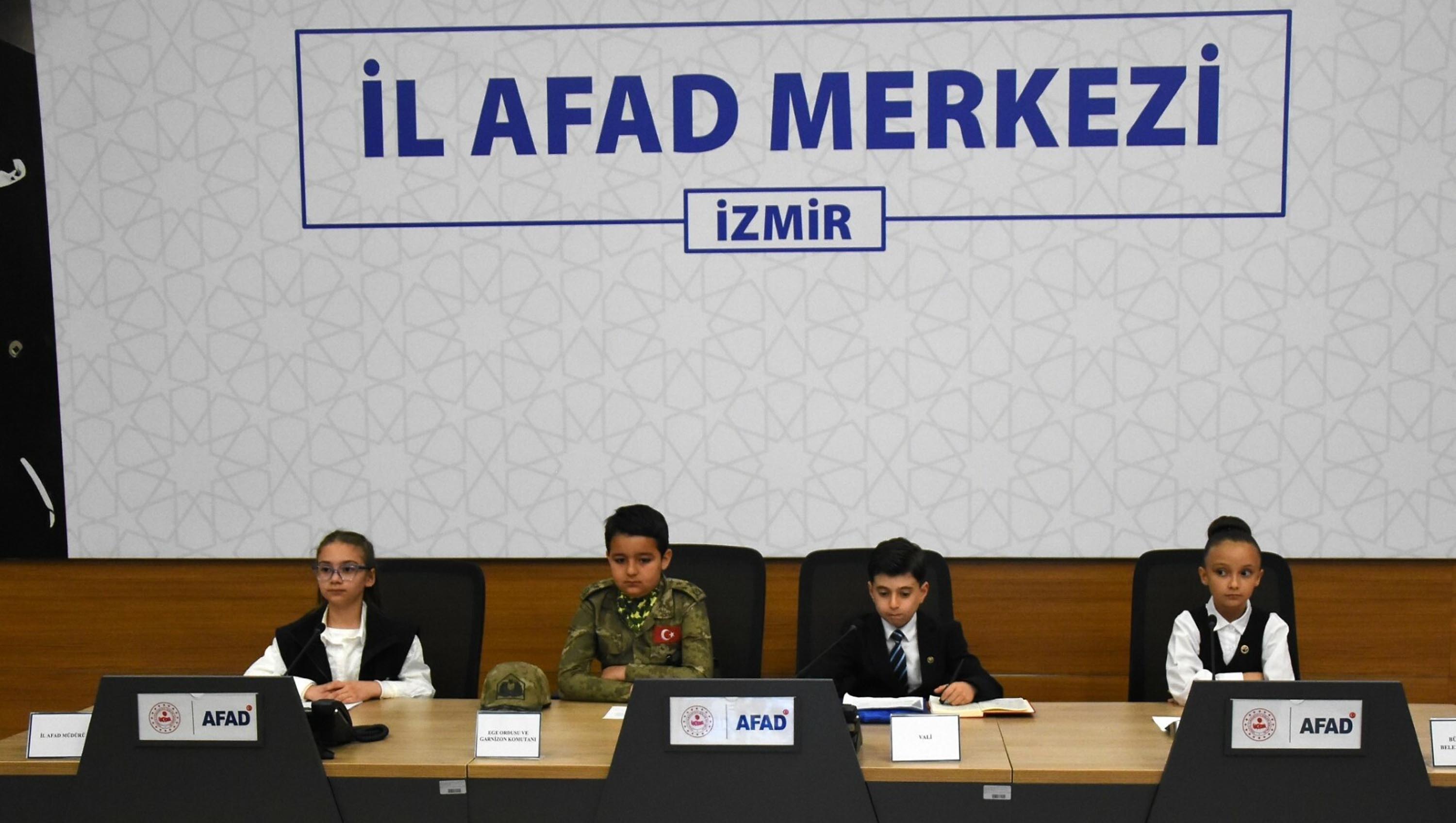 İzmir AFAD çocuk tatbikatı